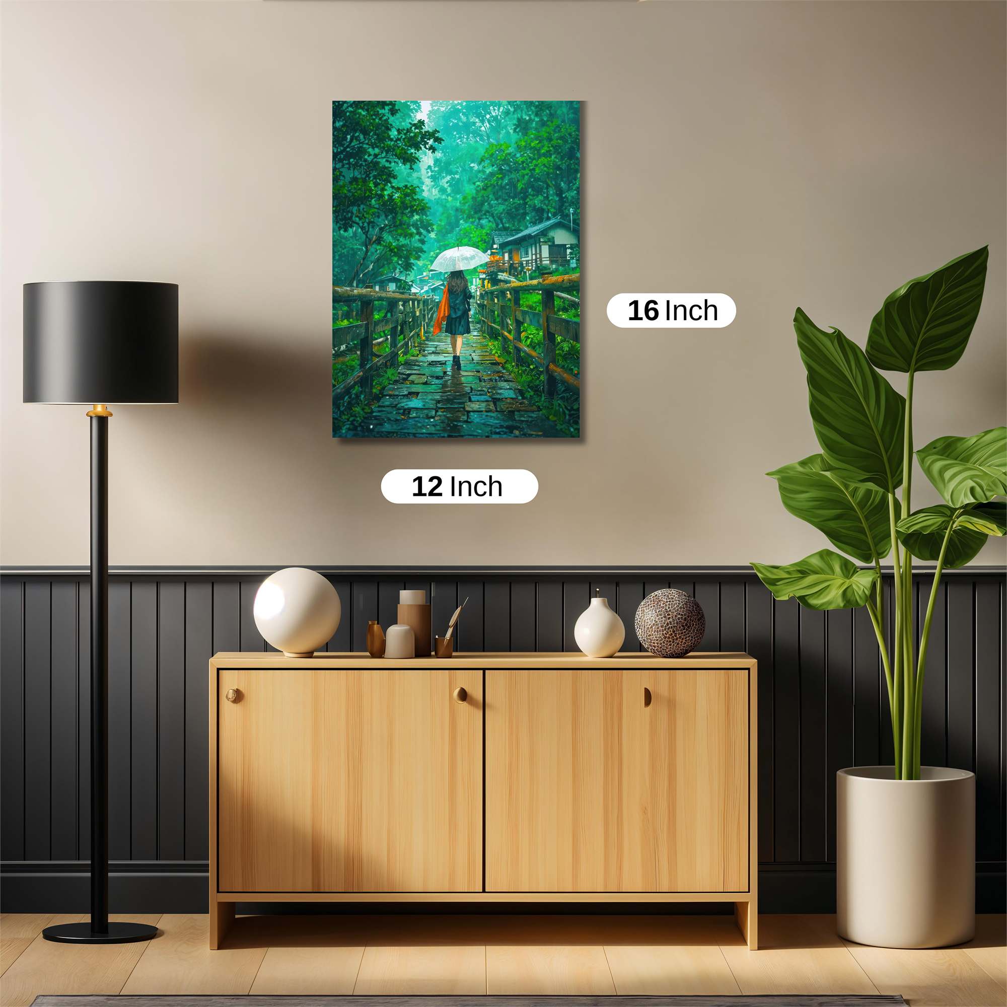 Rainy Serenity Safe Wall Magnetic / M
