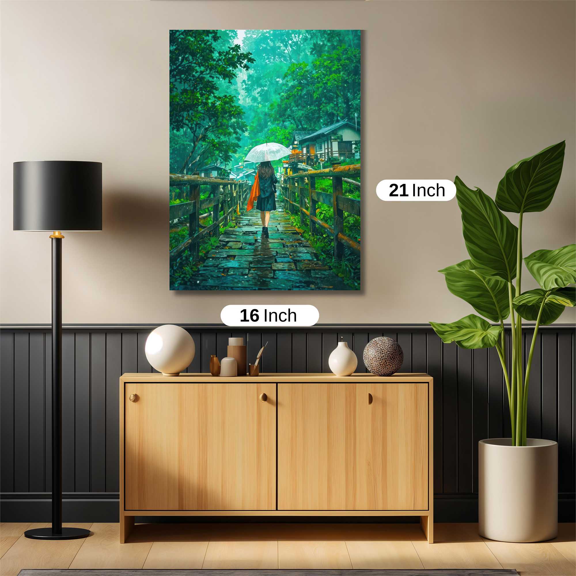 Rainy Serenity Safe Wall Magnetic / M