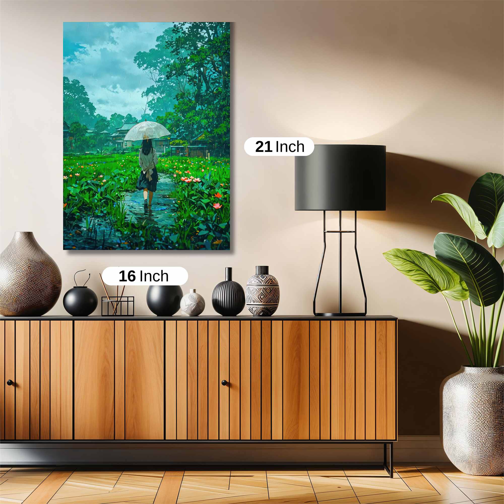 Rainy Serenity Safe Wall Magnetic / M