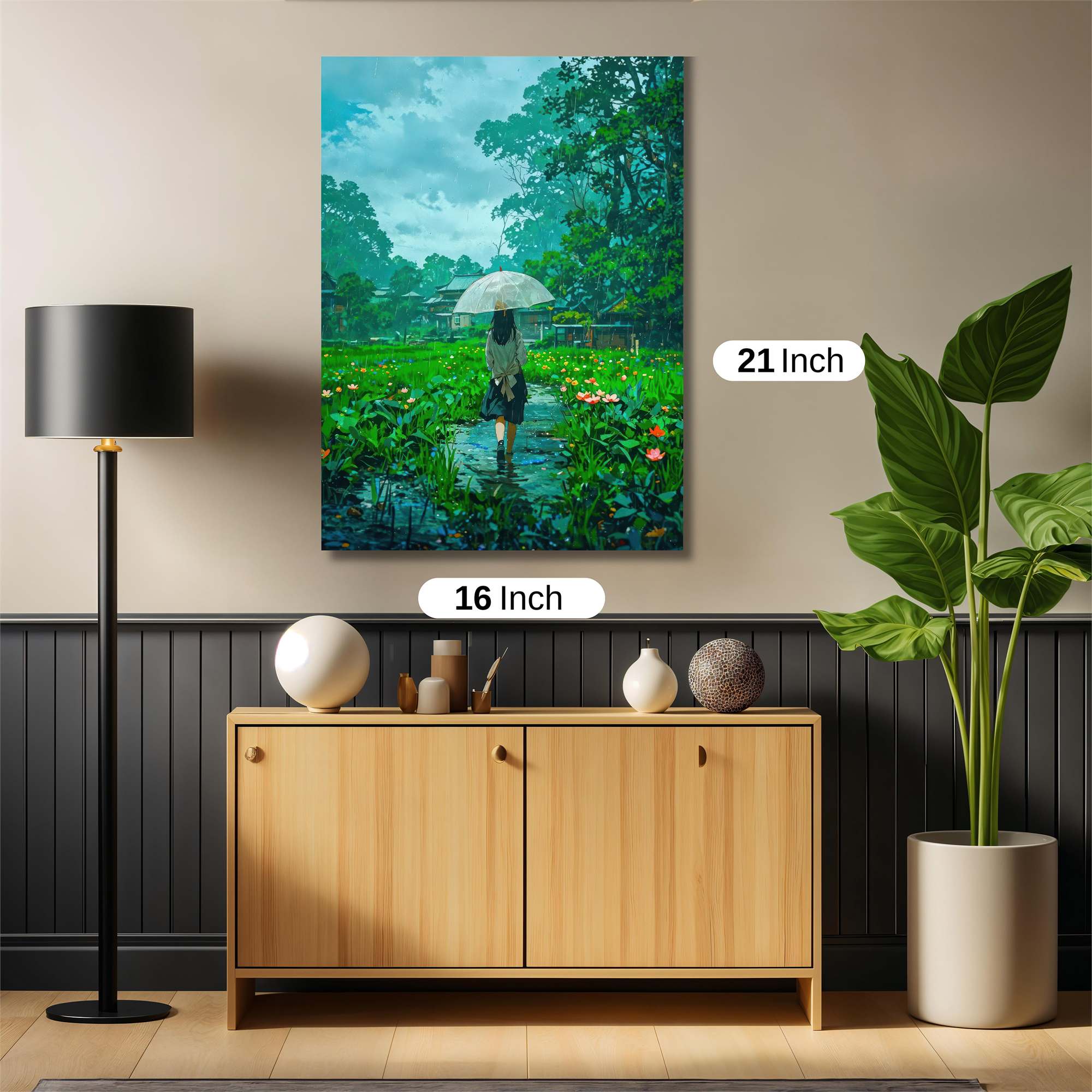 Rainy Serenity Safe Wall Magnetic / M