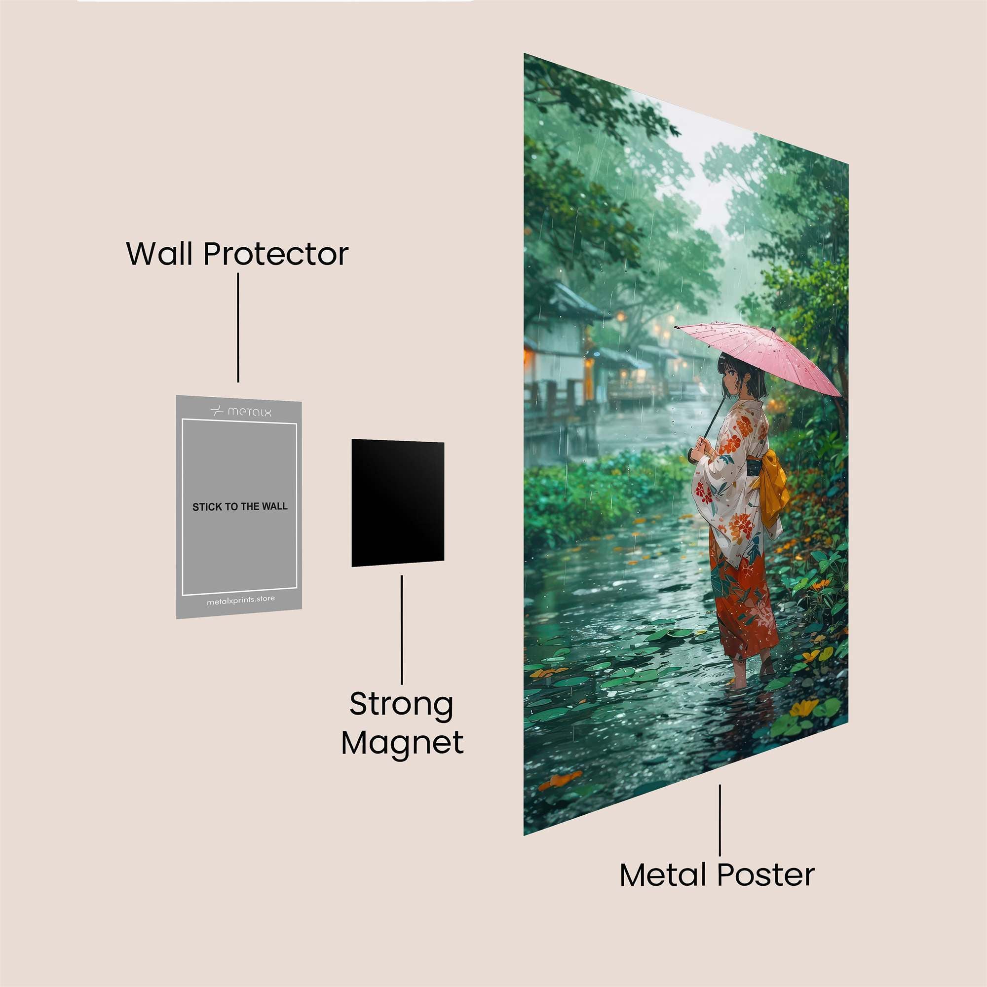 Kimono Serenity Safe Wall Magnetic / M