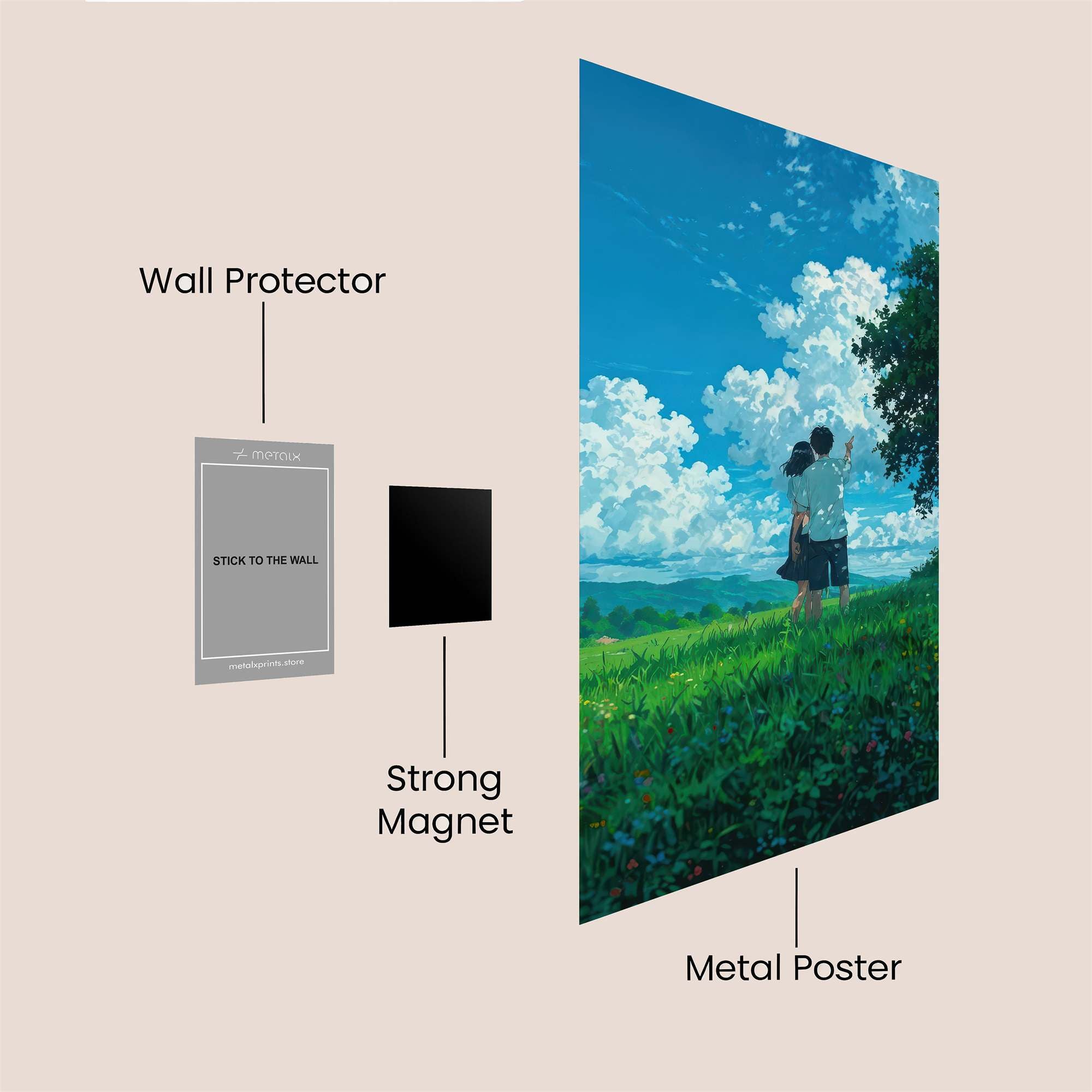 Skyward Serenity Safe Wall Magnetic / M