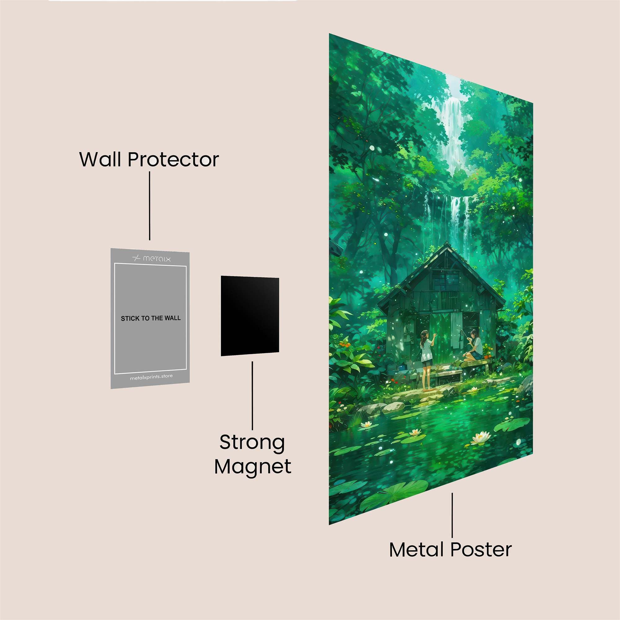 Forest Serenity Safe Wall Magnetic / M