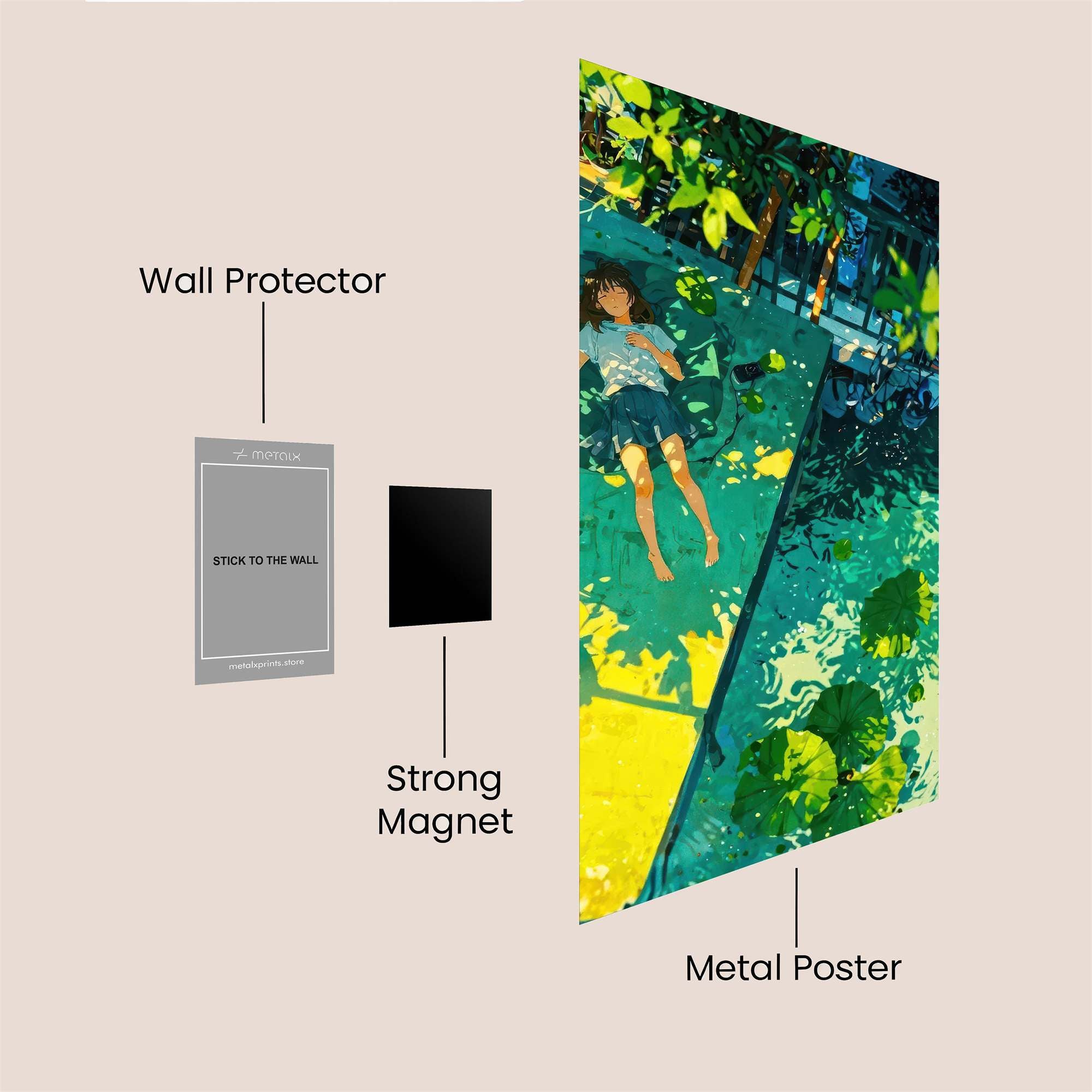 Sunlit Serenity Safe Wall Magnetic / M