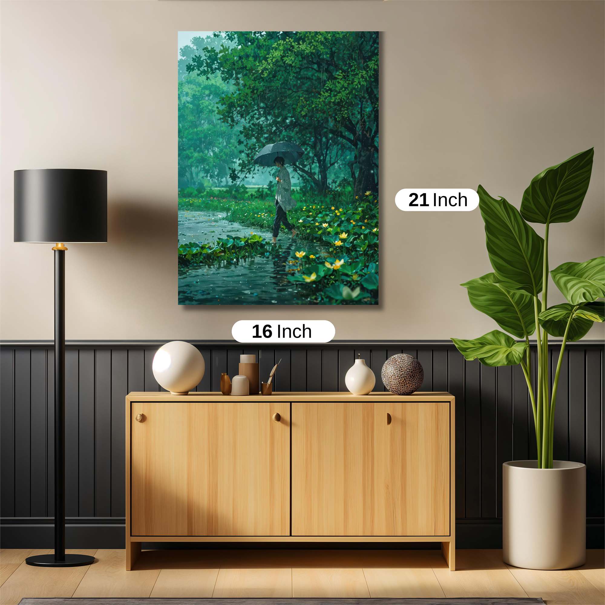 Rainy Serenity Safe Wall Magnetic / M