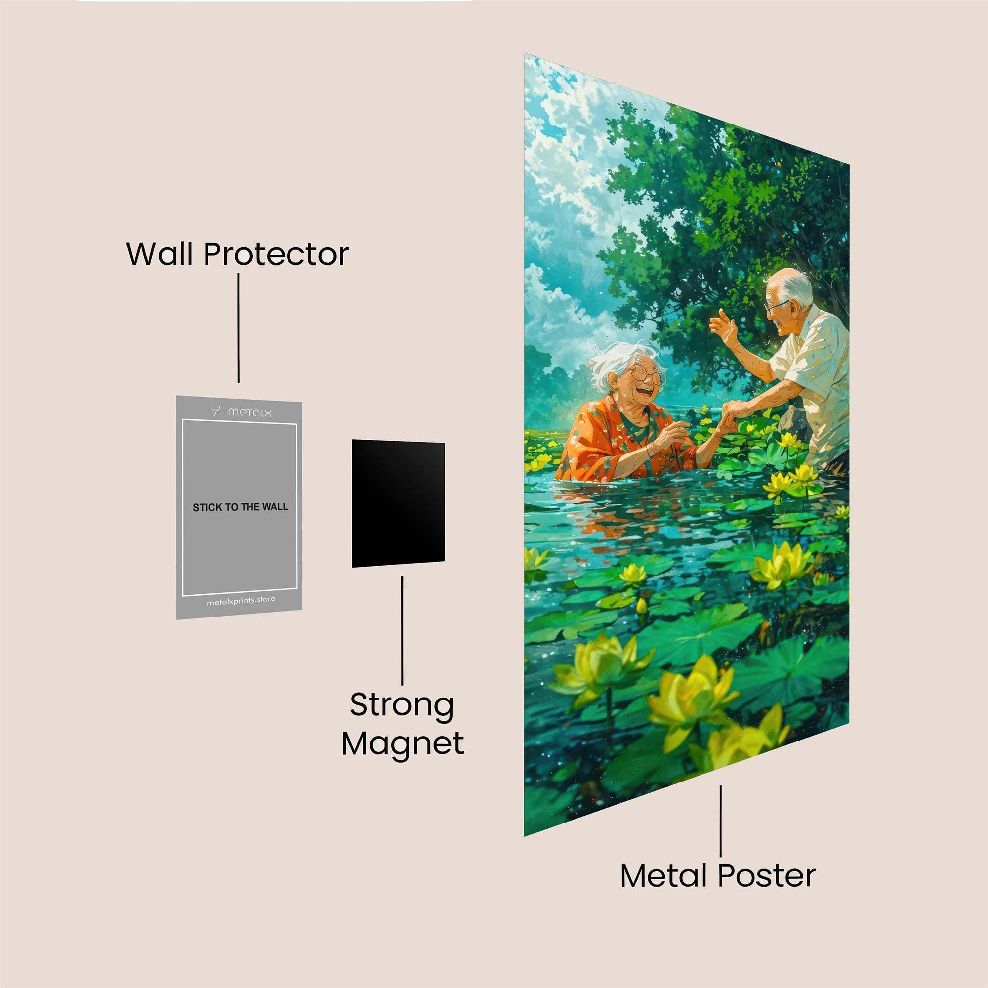 Love Blossoms Safe Wall Magnetic / M