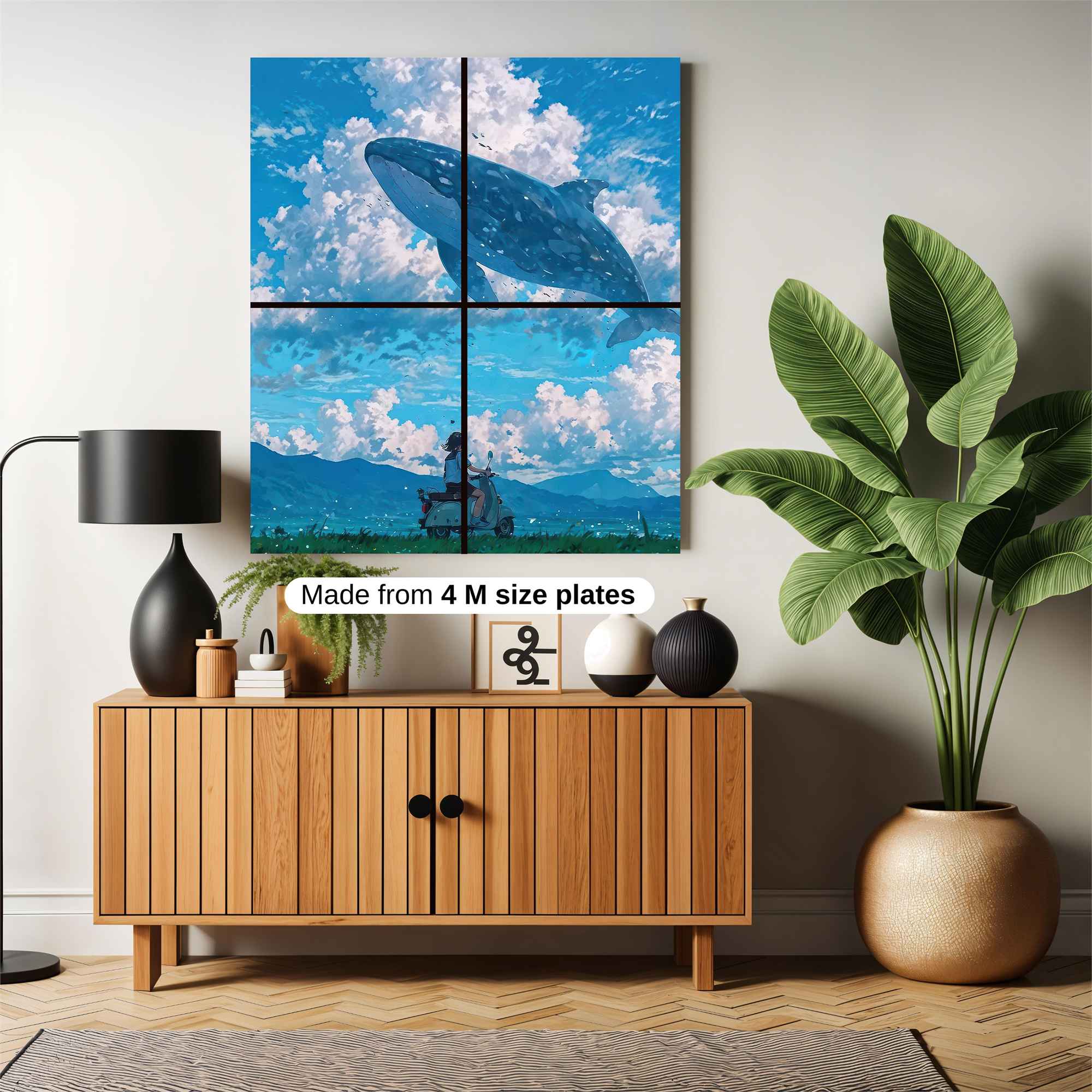 Whale Dreamscape Safe Wall Magnetic / M