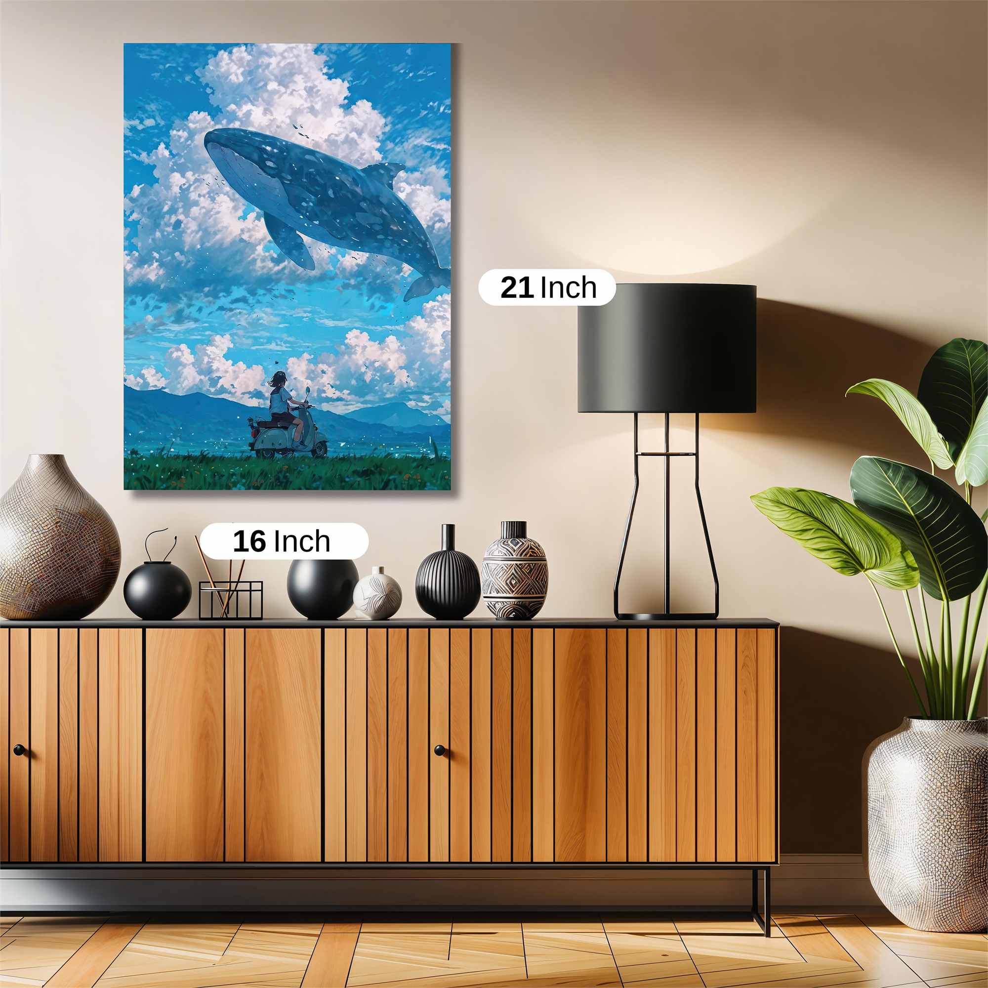 Whale Dreamscape Safe Wall Magnetic / M