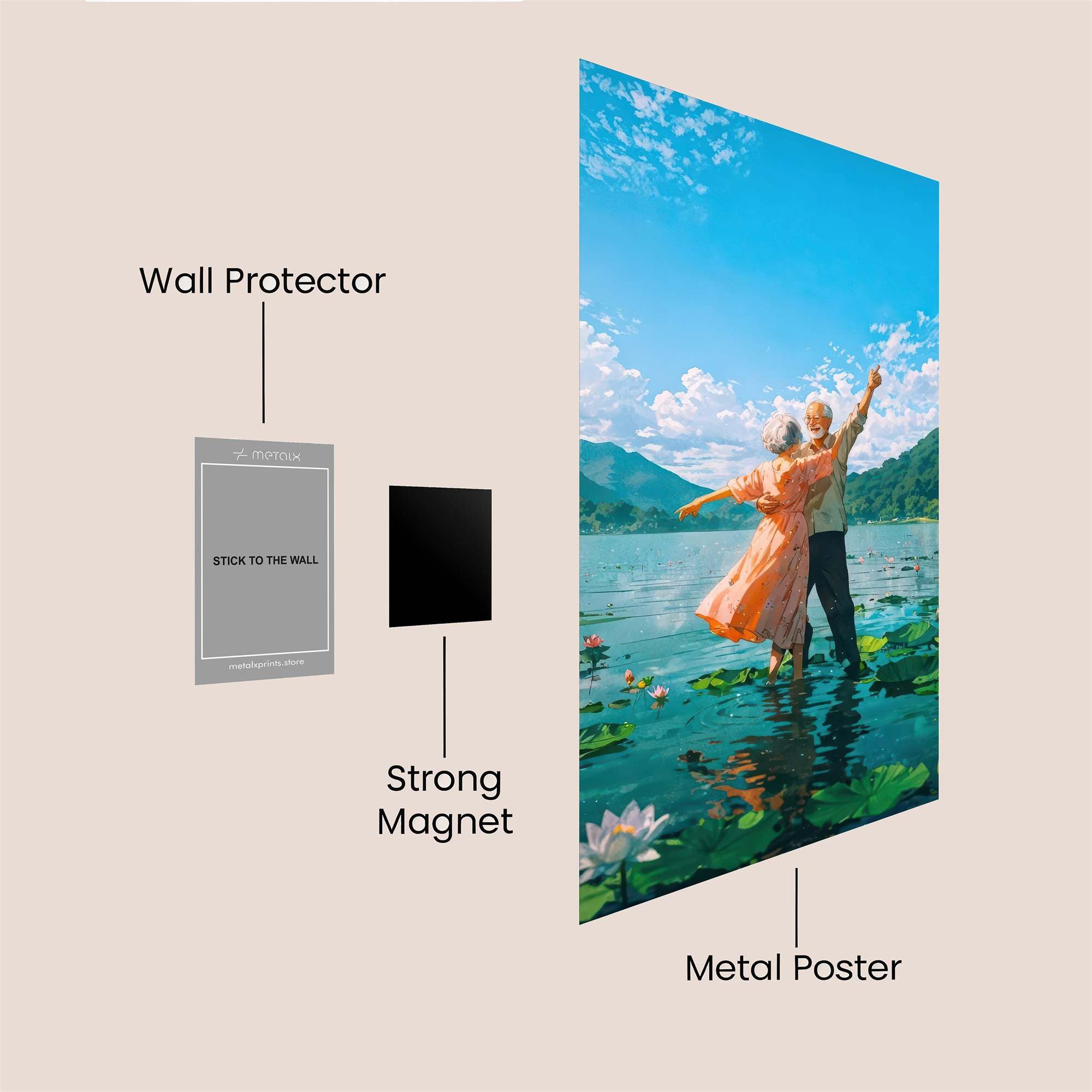 Love Unfolds Safe Wall Magnetic / M