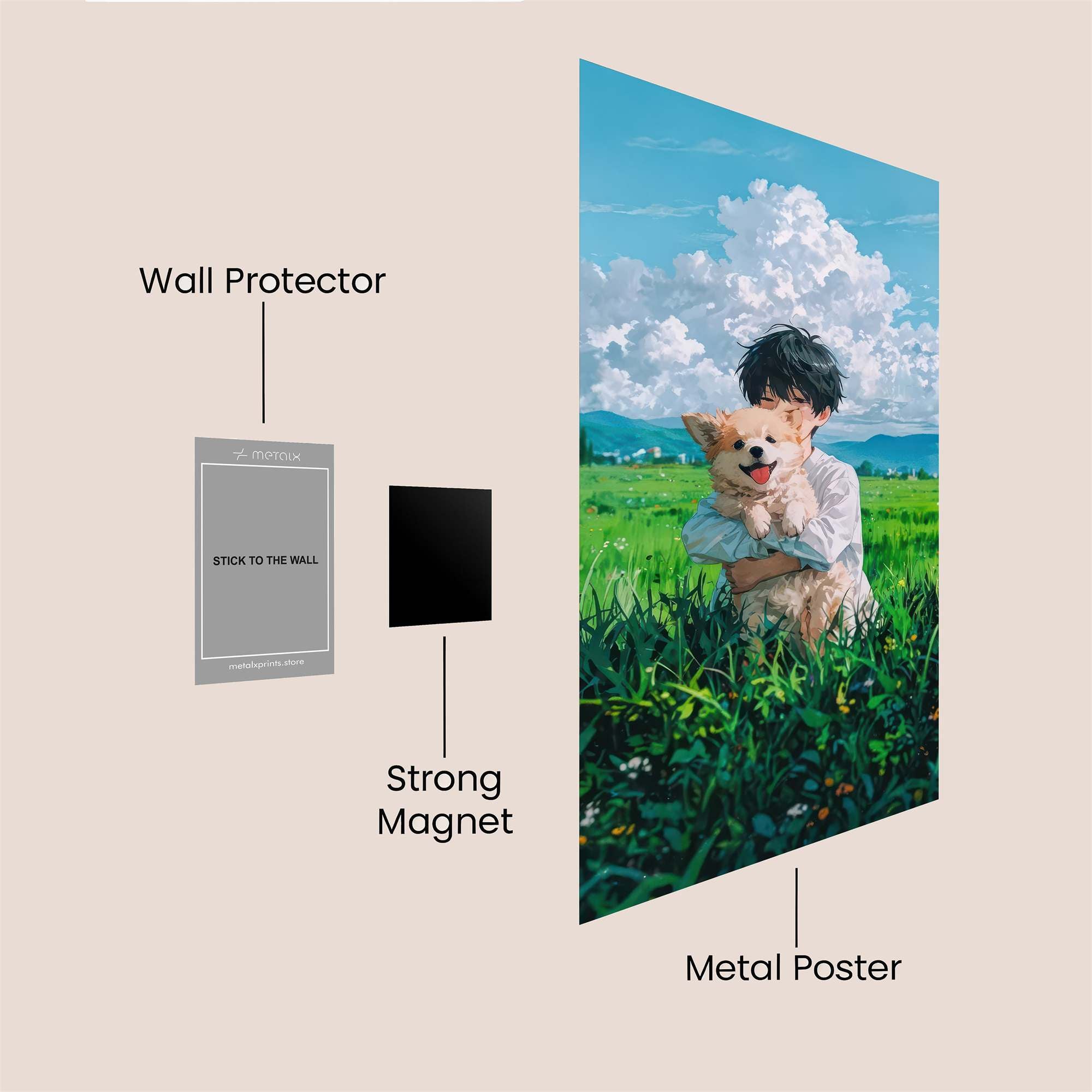 Puppy Bliss Safe Wall Magnetic / M