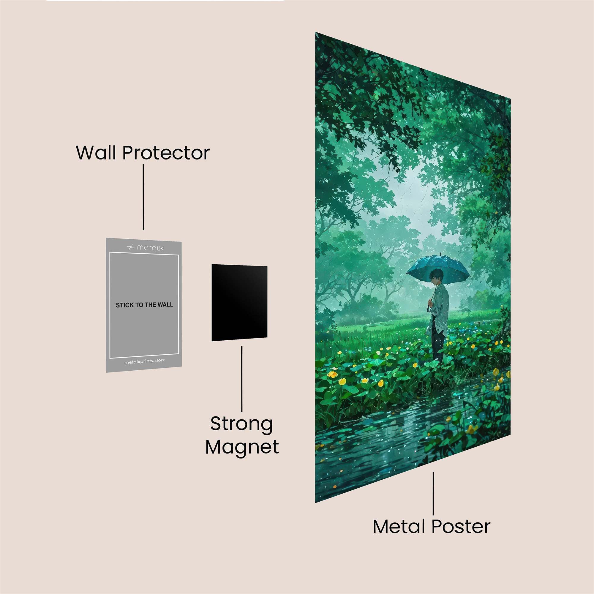 Forest Serenity Safe Wall Magnetic / M