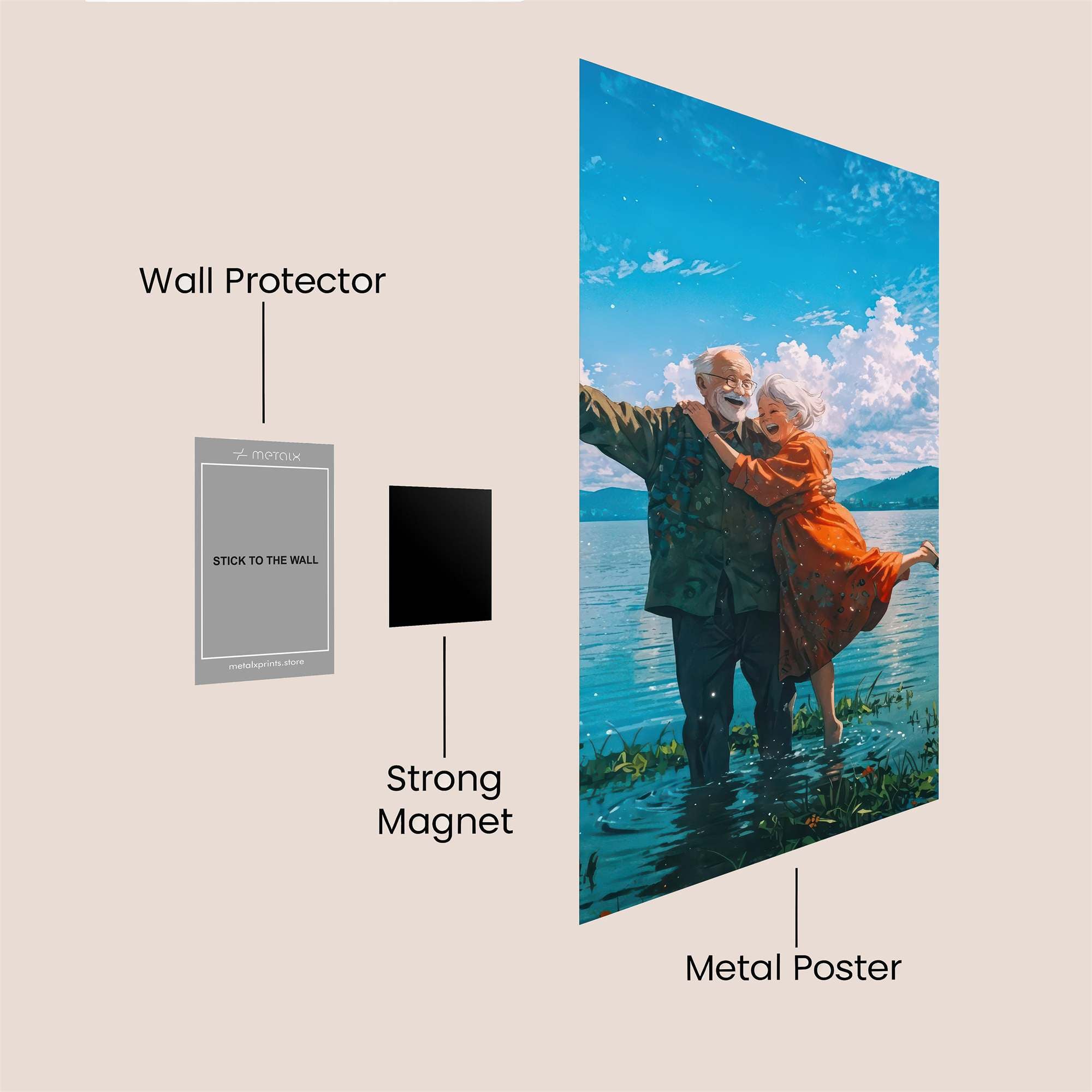 Love Unfettered Safe Wall Magnetic / M