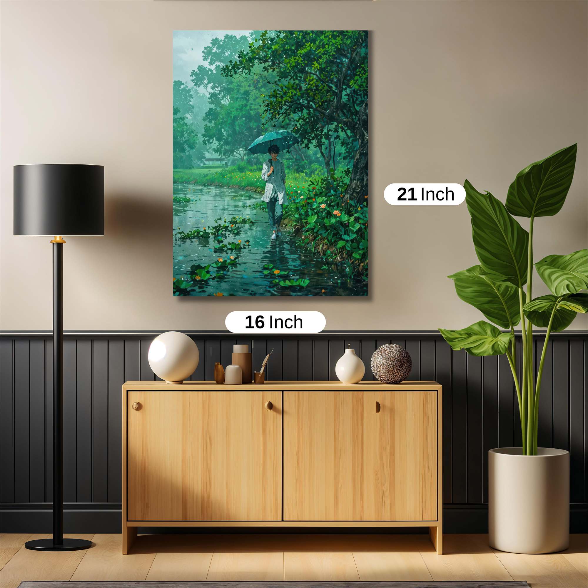 Rainy Serenity Safe Wall Magnetic / M