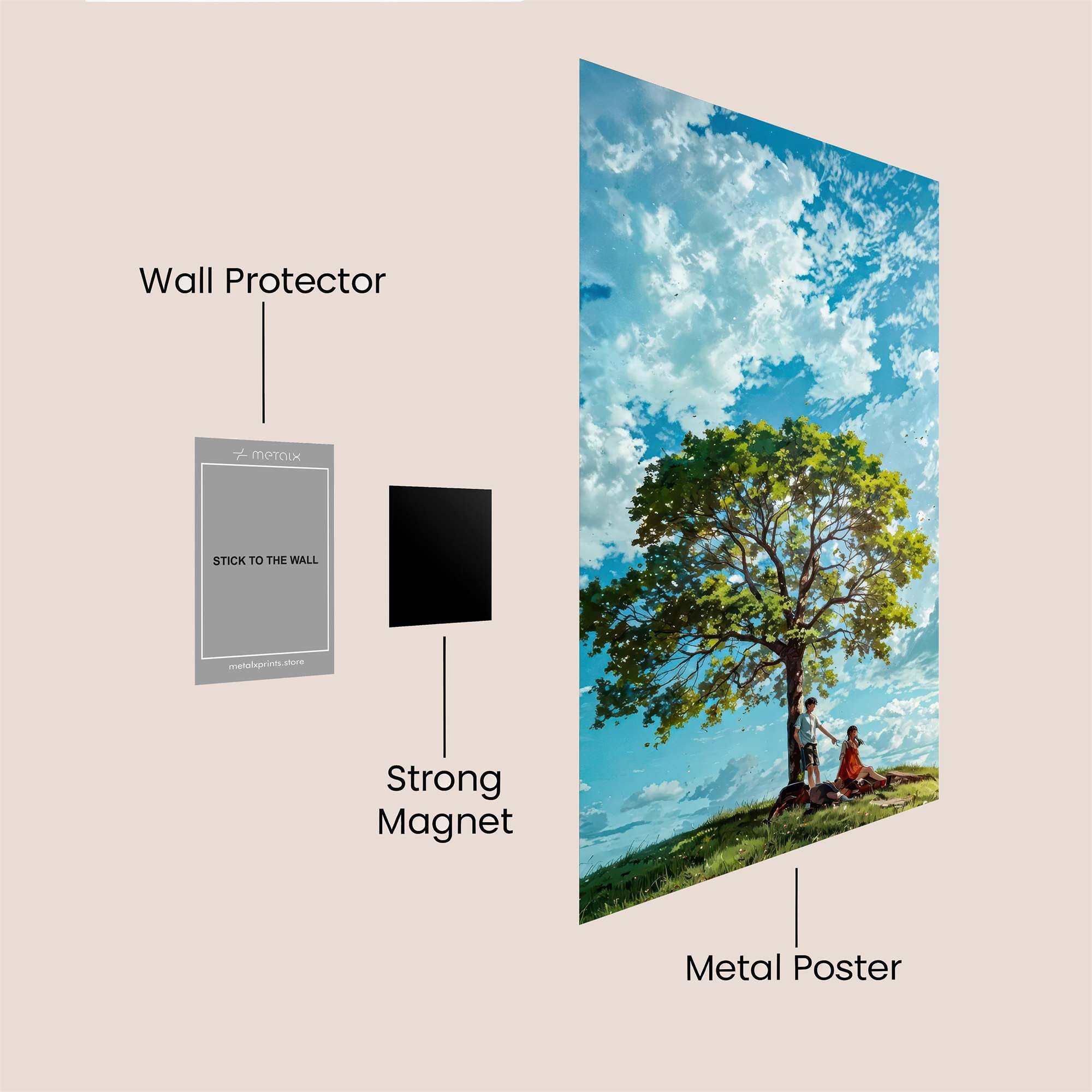Tree Serenity Safe Wall Magnetic / M