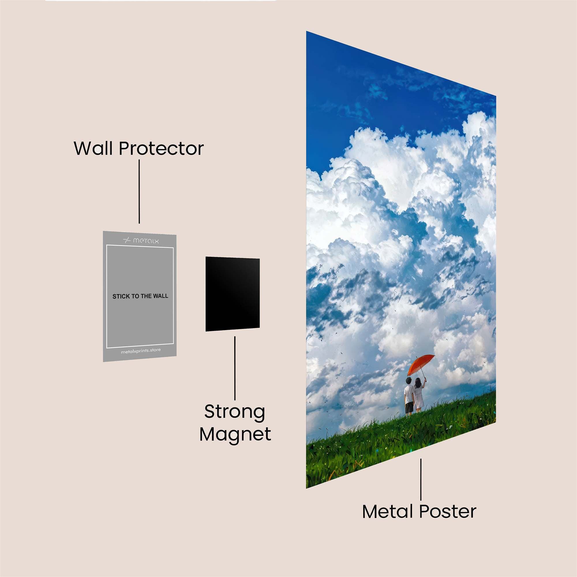 Couple Serene Safe Wall Magnetic / M