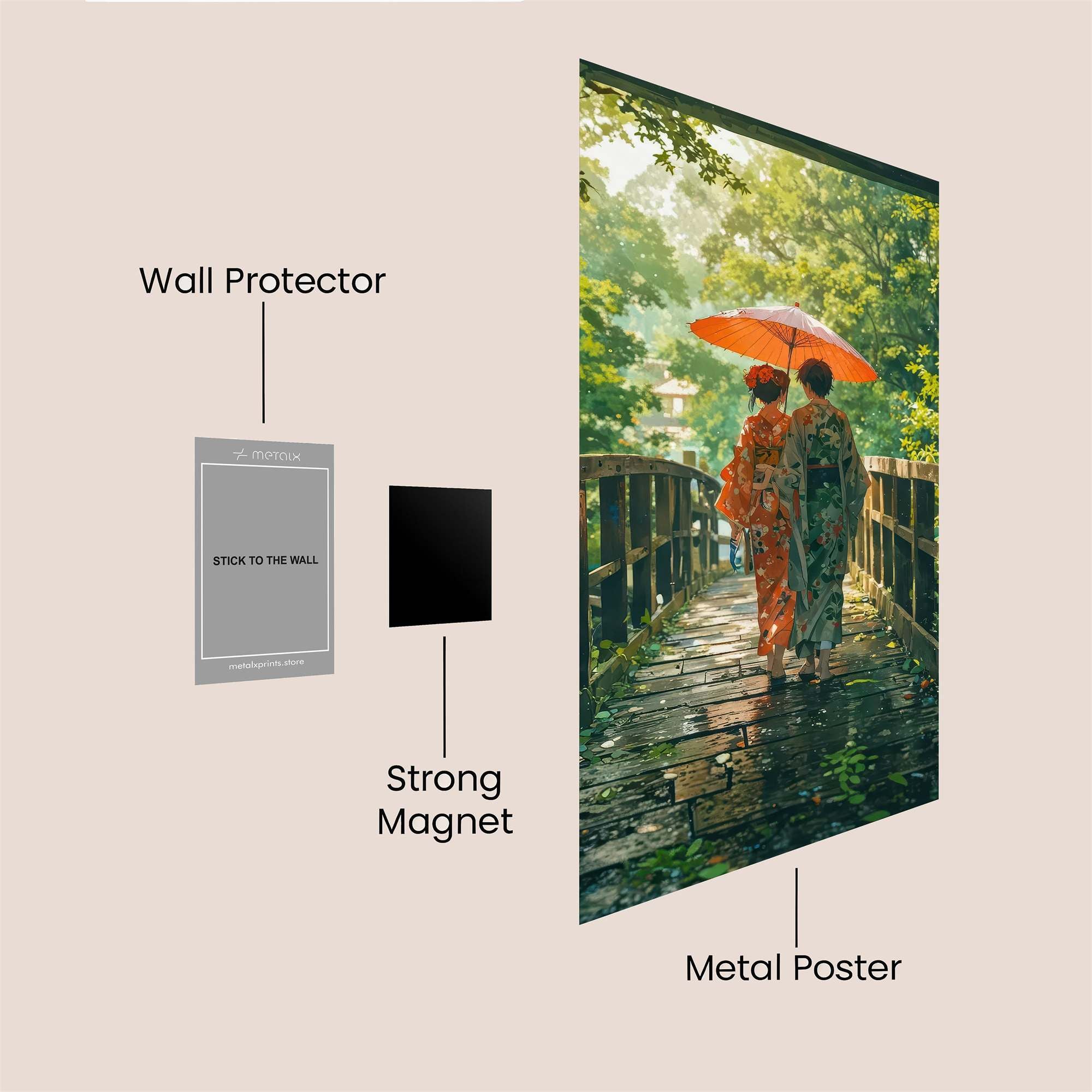 Kimono Serenity Safe Wall Magnetic / M