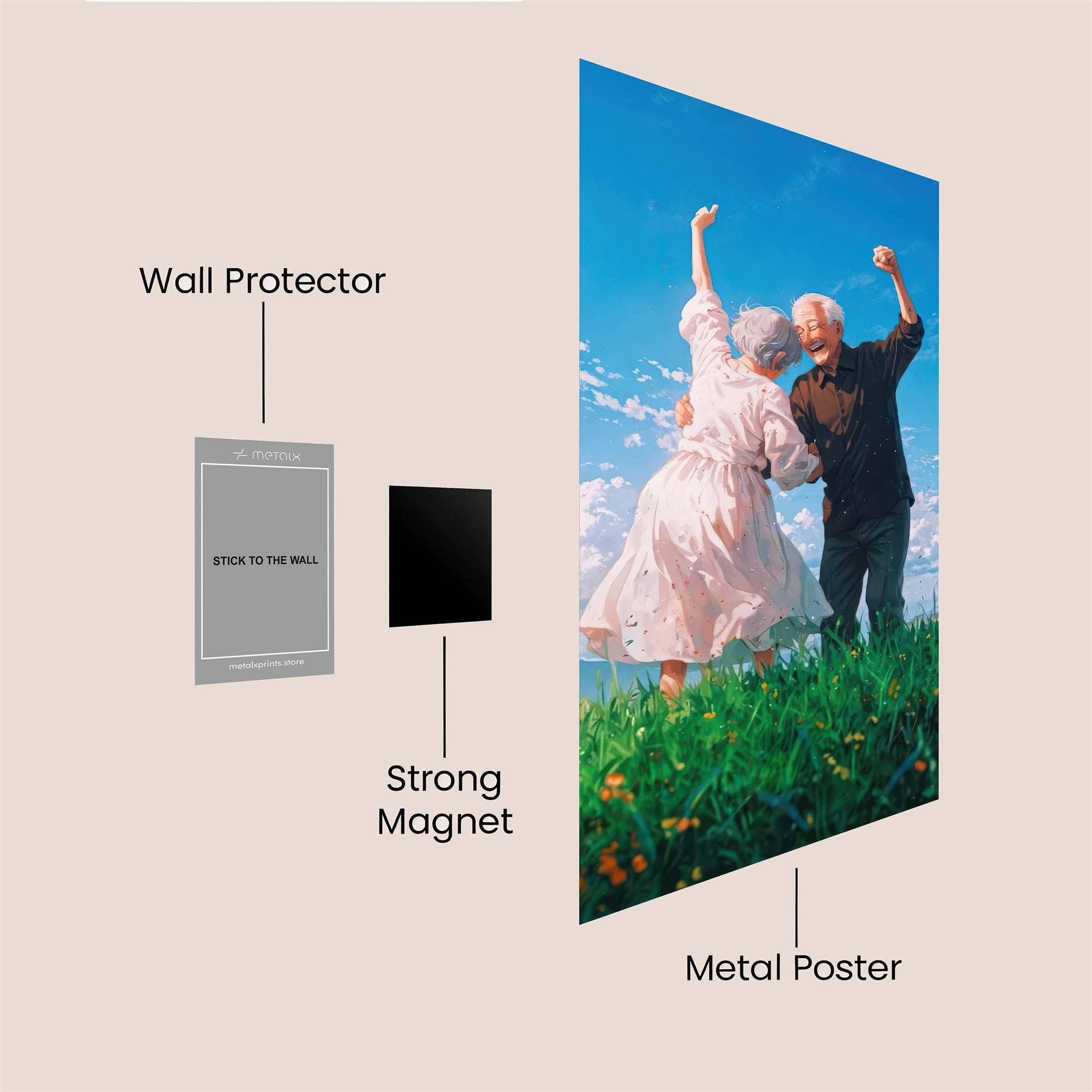 Love Elated Safe Wall Magnetic / M