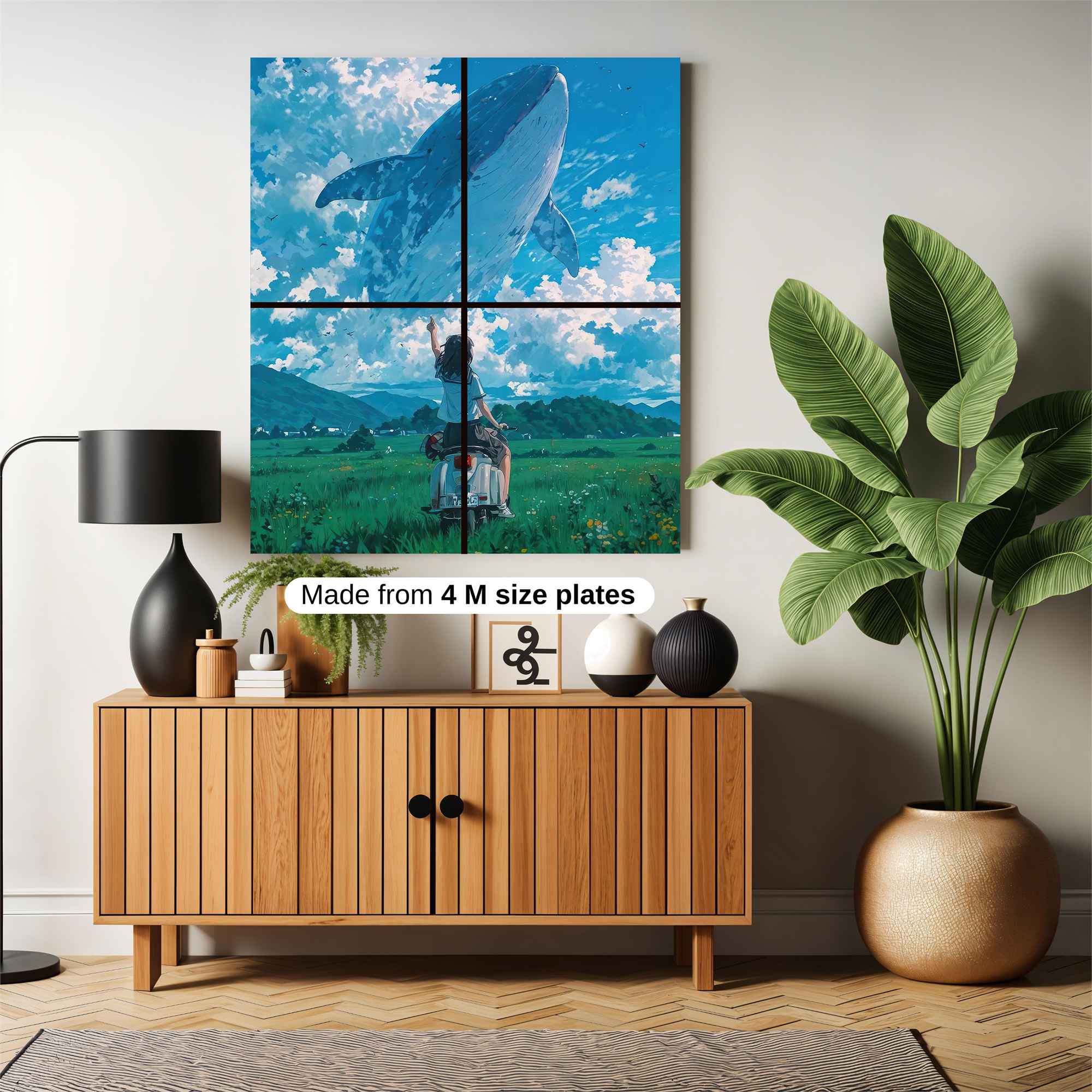 Whale Dream Safe Wall Magnetic / M