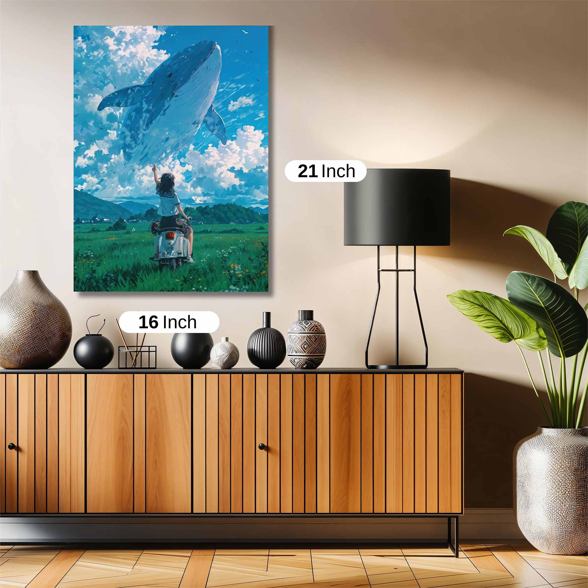 Whale Dream Safe Wall Magnetic / M