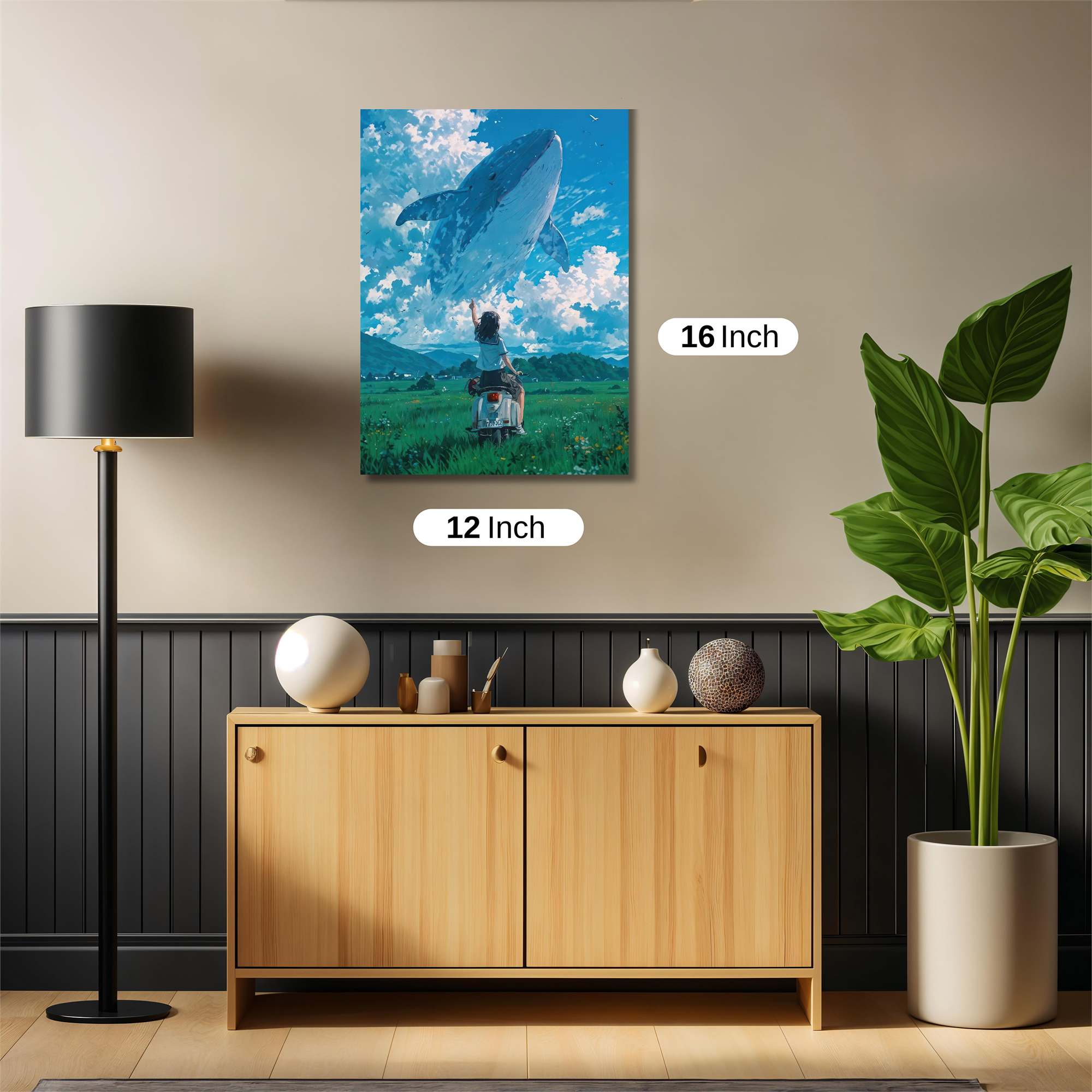 Whale Dream Safe Wall Magnetic / M