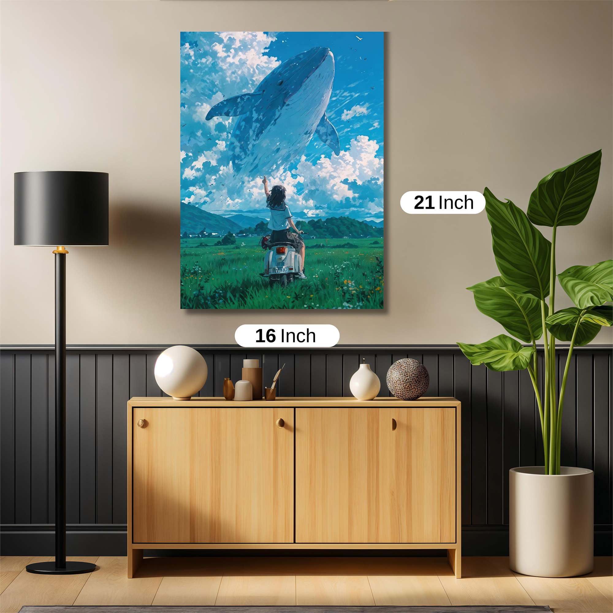 Whale Dream Safe Wall Magnetic / M