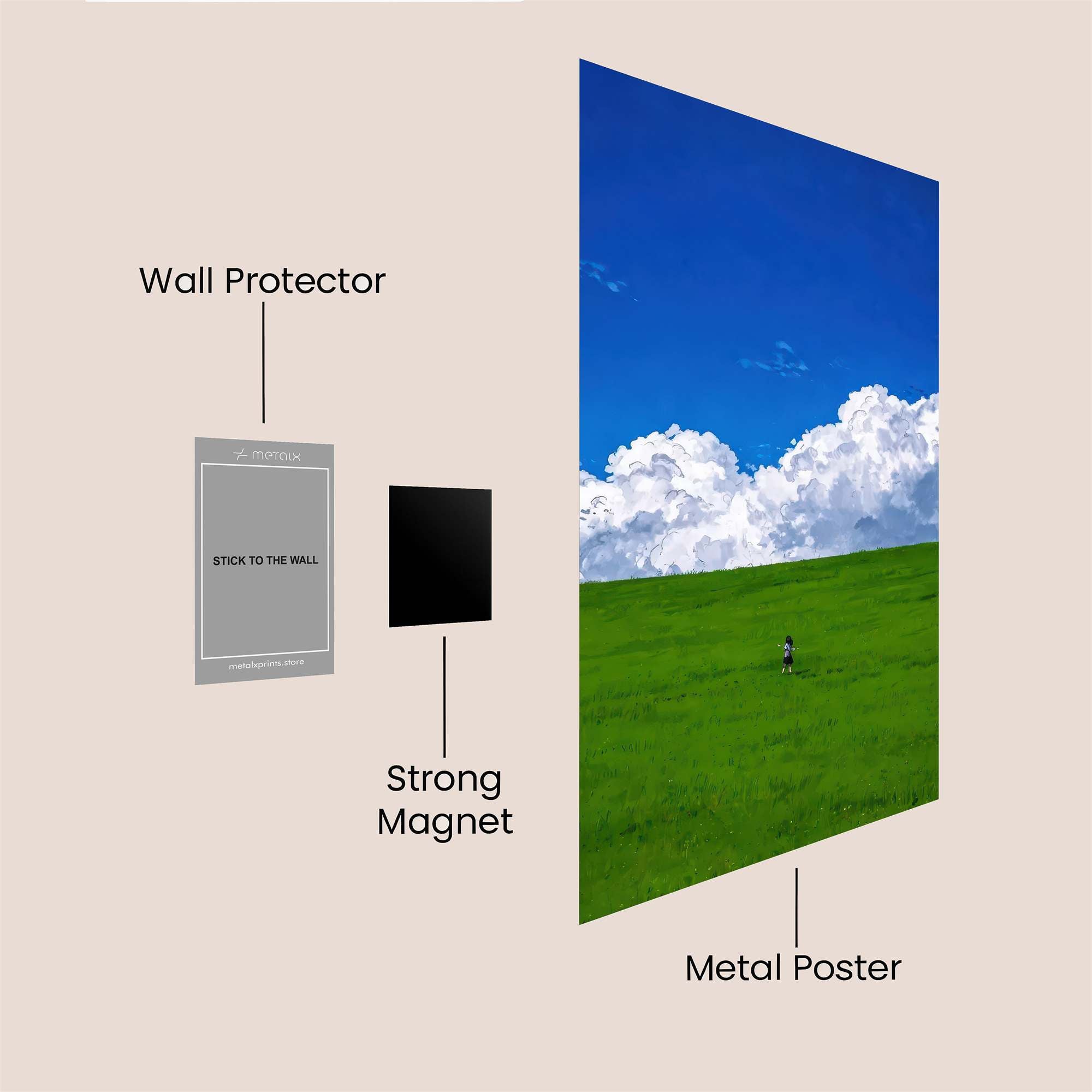 Skyward Serenity Safe Wall Magnetic / M