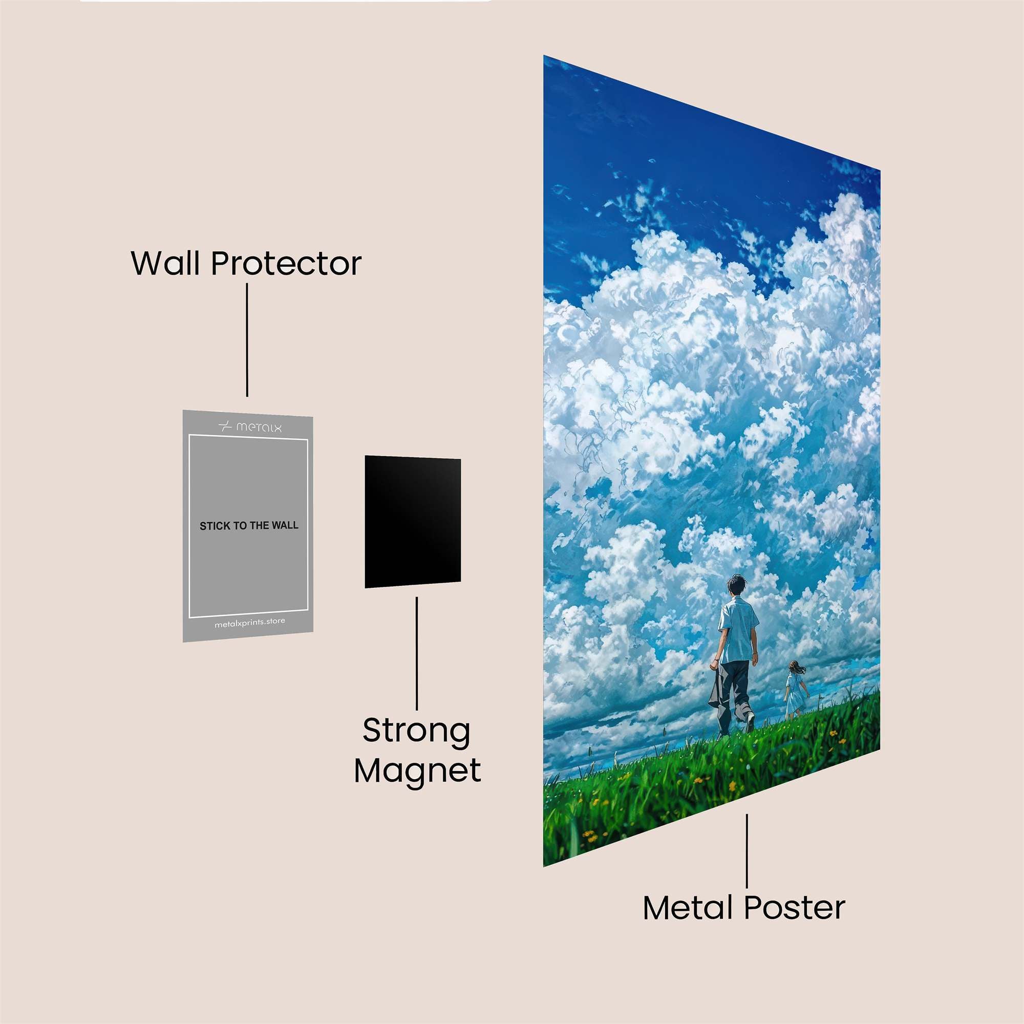 Skyward Dreams Safe Wall Magnetic / M