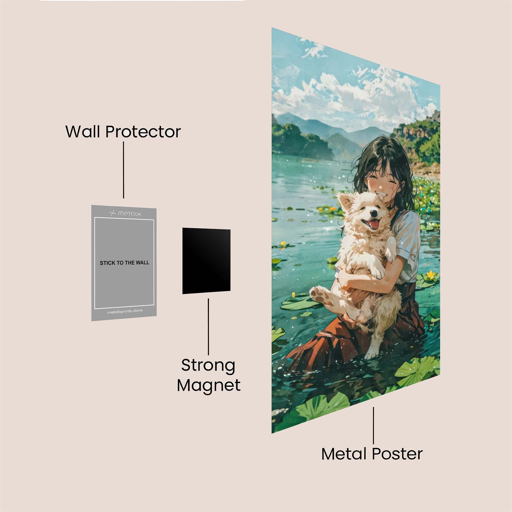 Puppy Bliss Safe Wall Magnetic / M