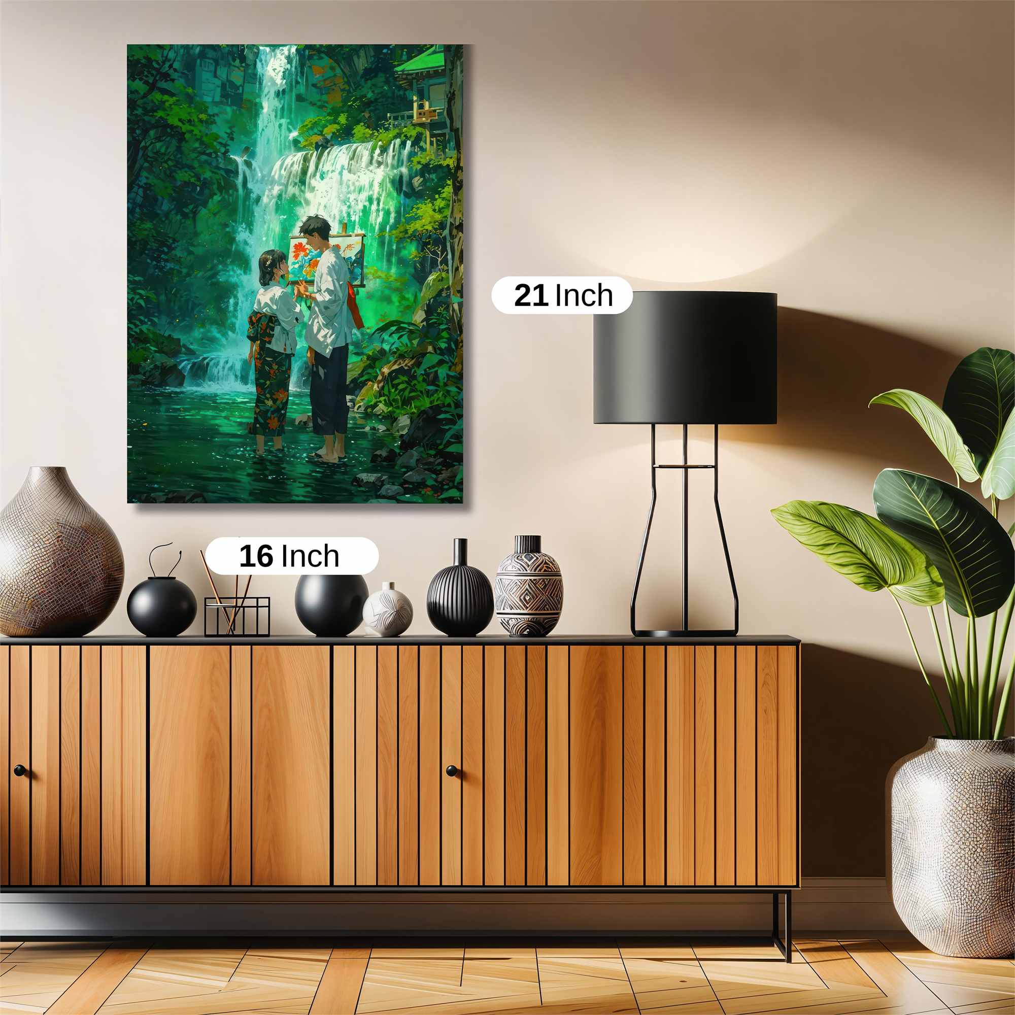 Waterfall Serenity Safe Wall Magnetic / M