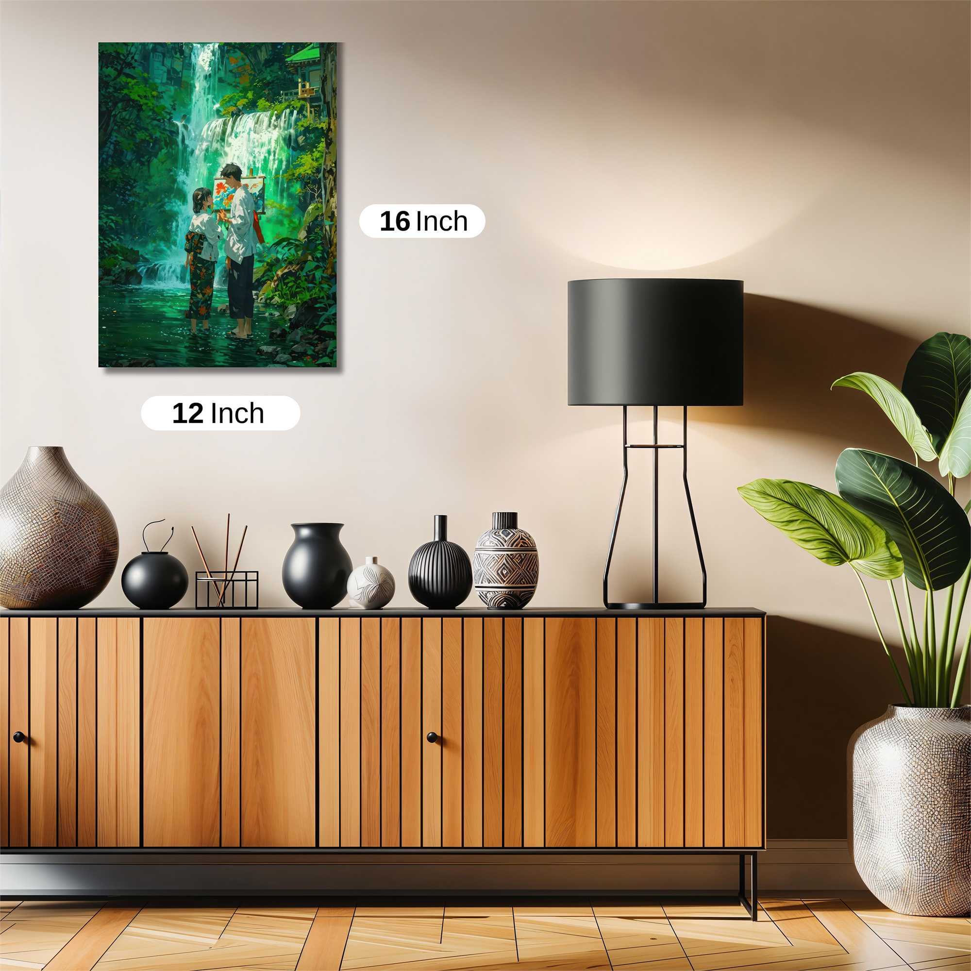 Waterfall Serenity Safe Wall Magnetic / M