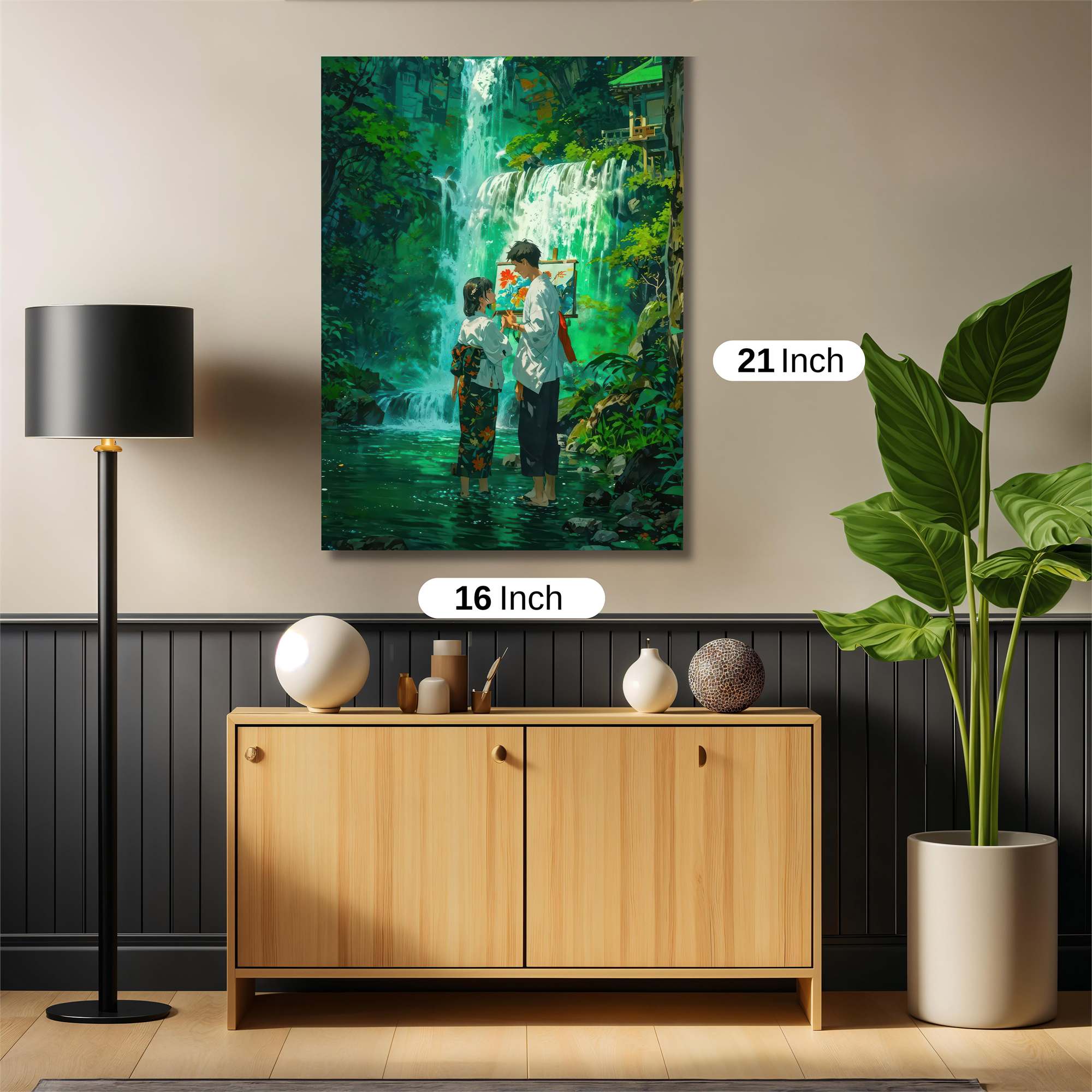 Waterfall Serenity Safe Wall Magnetic / M