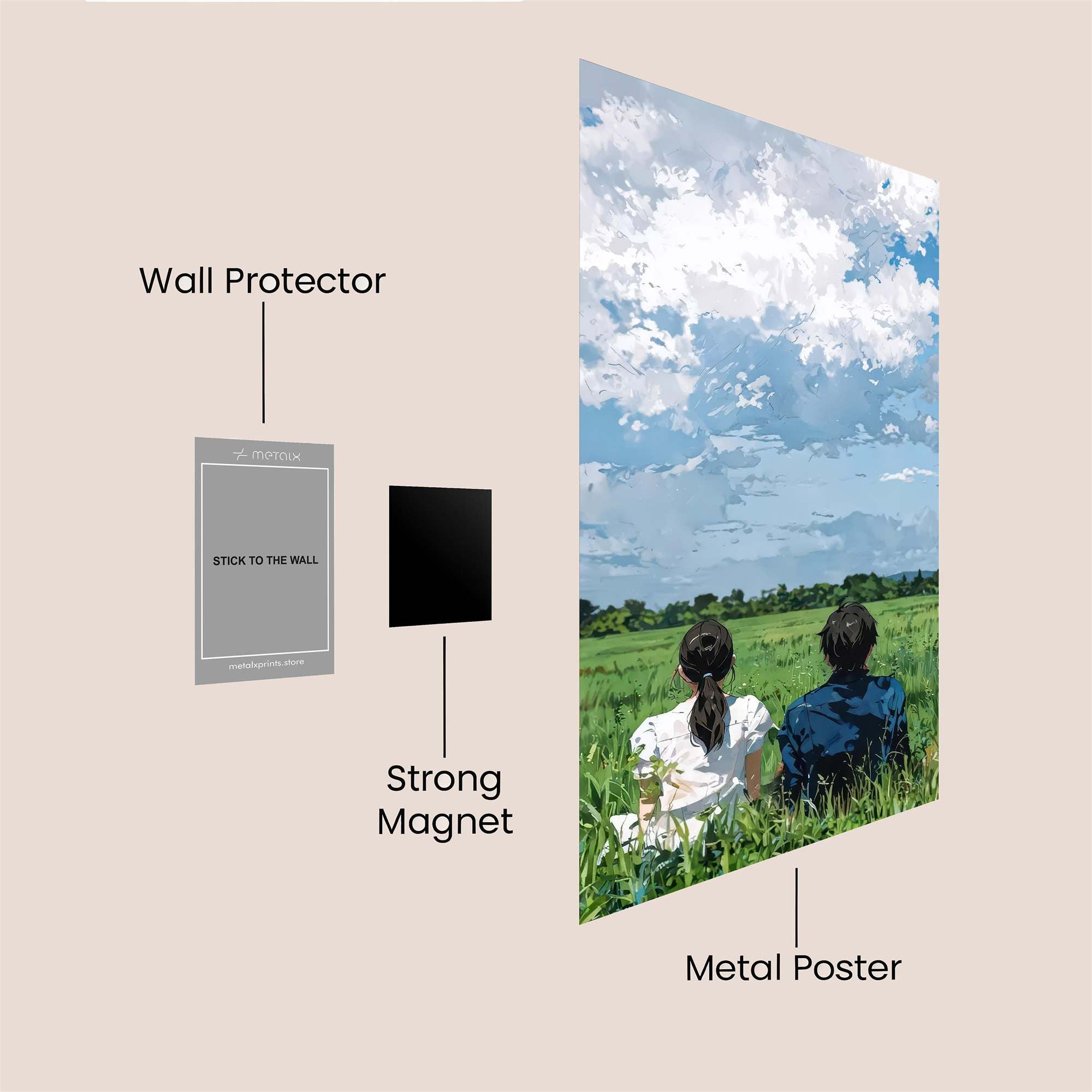 Clouds Dream Safe Wall Magnetic / M