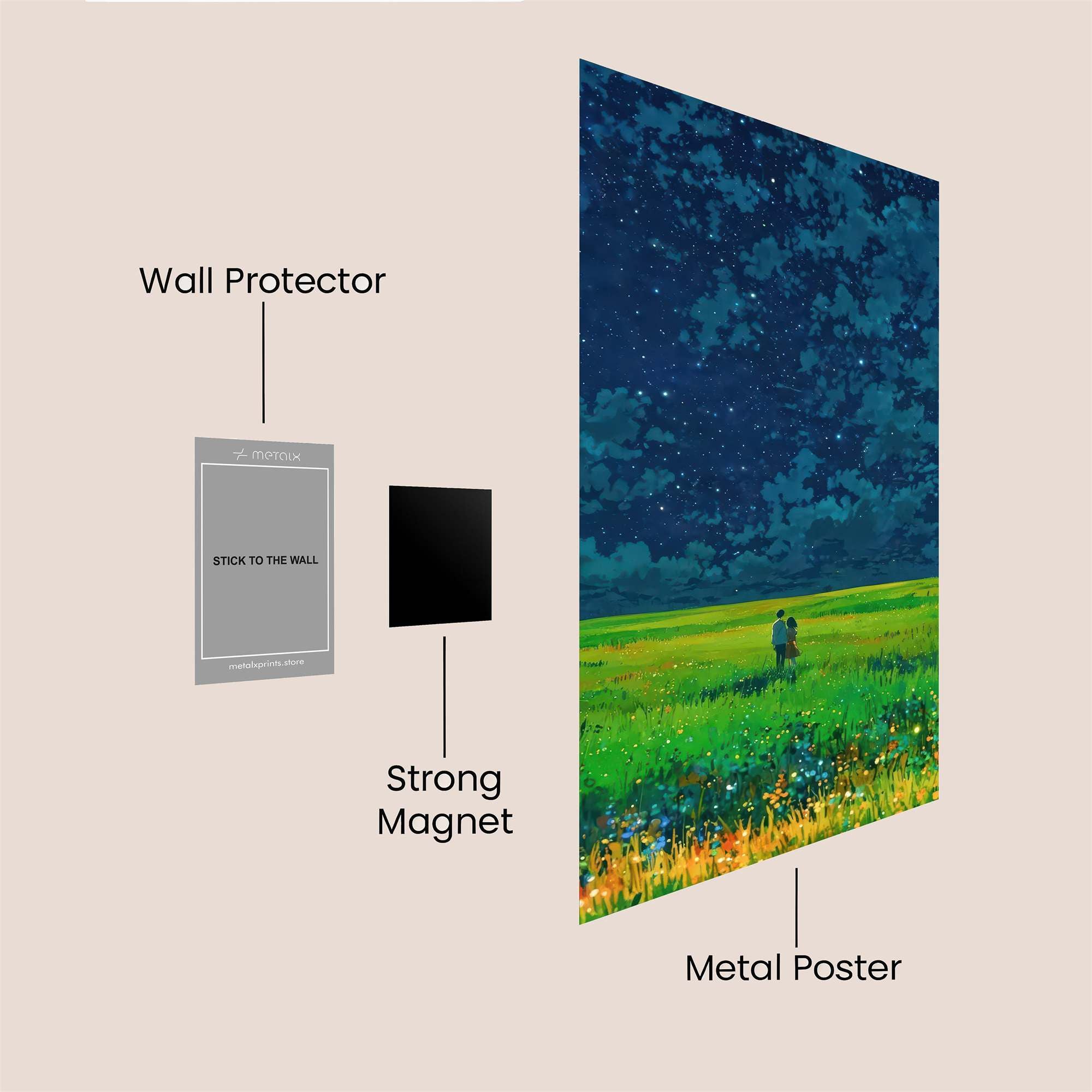 Starlit Serenity Safe Wall Magnetic / M