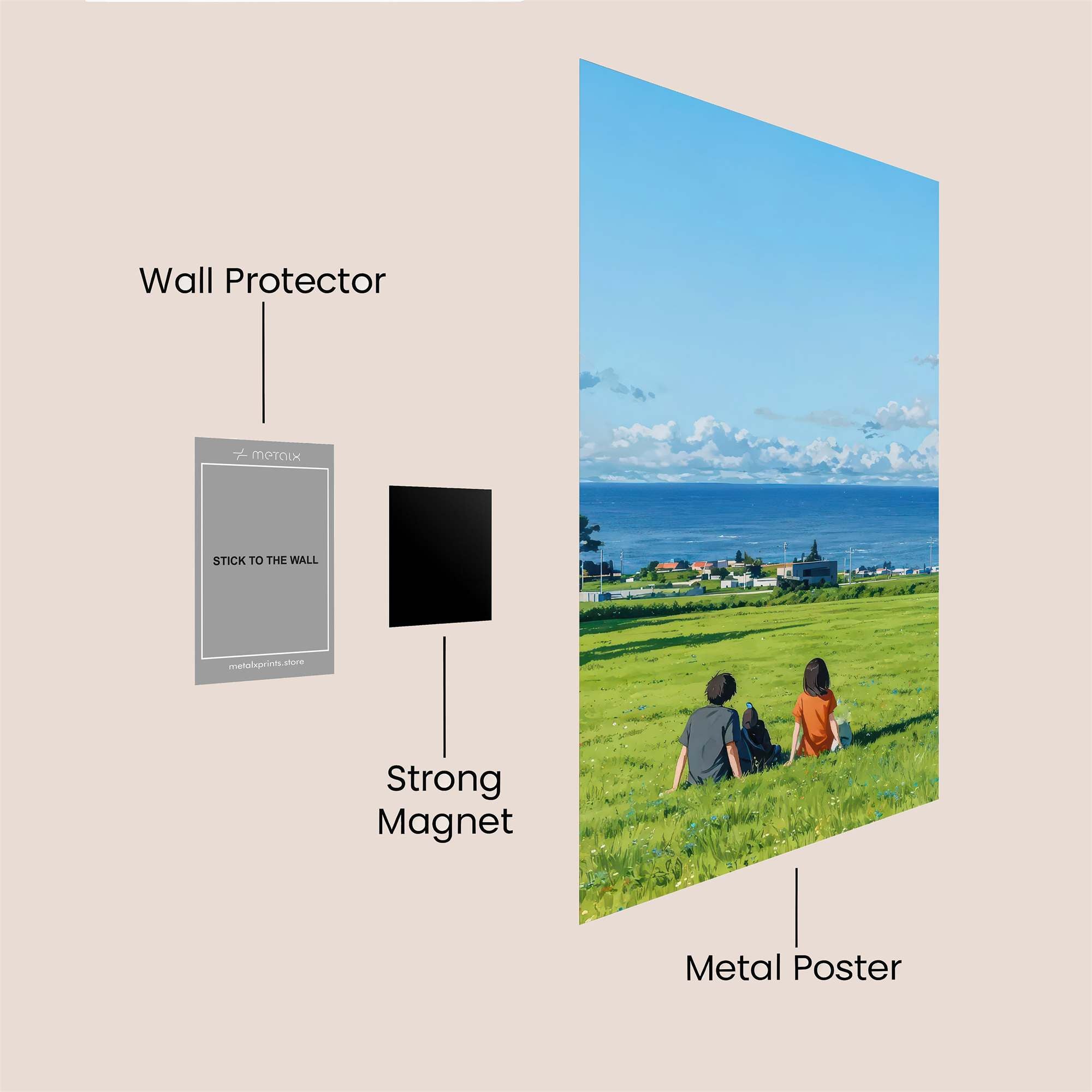 Oceanic Serenity Safe Wall Magnetic / M