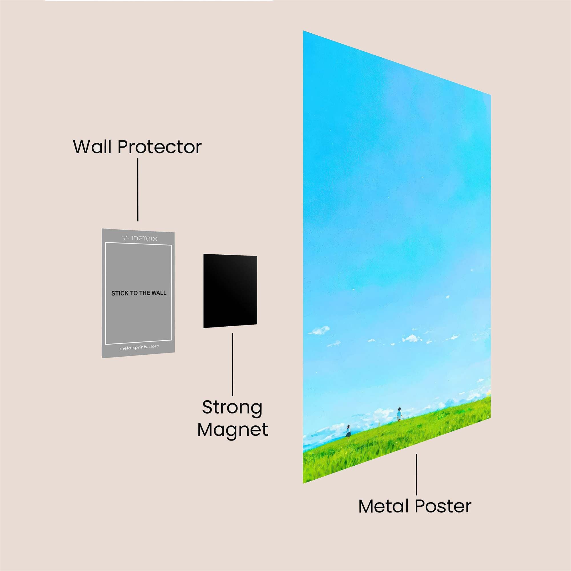 Sky Serenity Safe Wall Magnetic / M