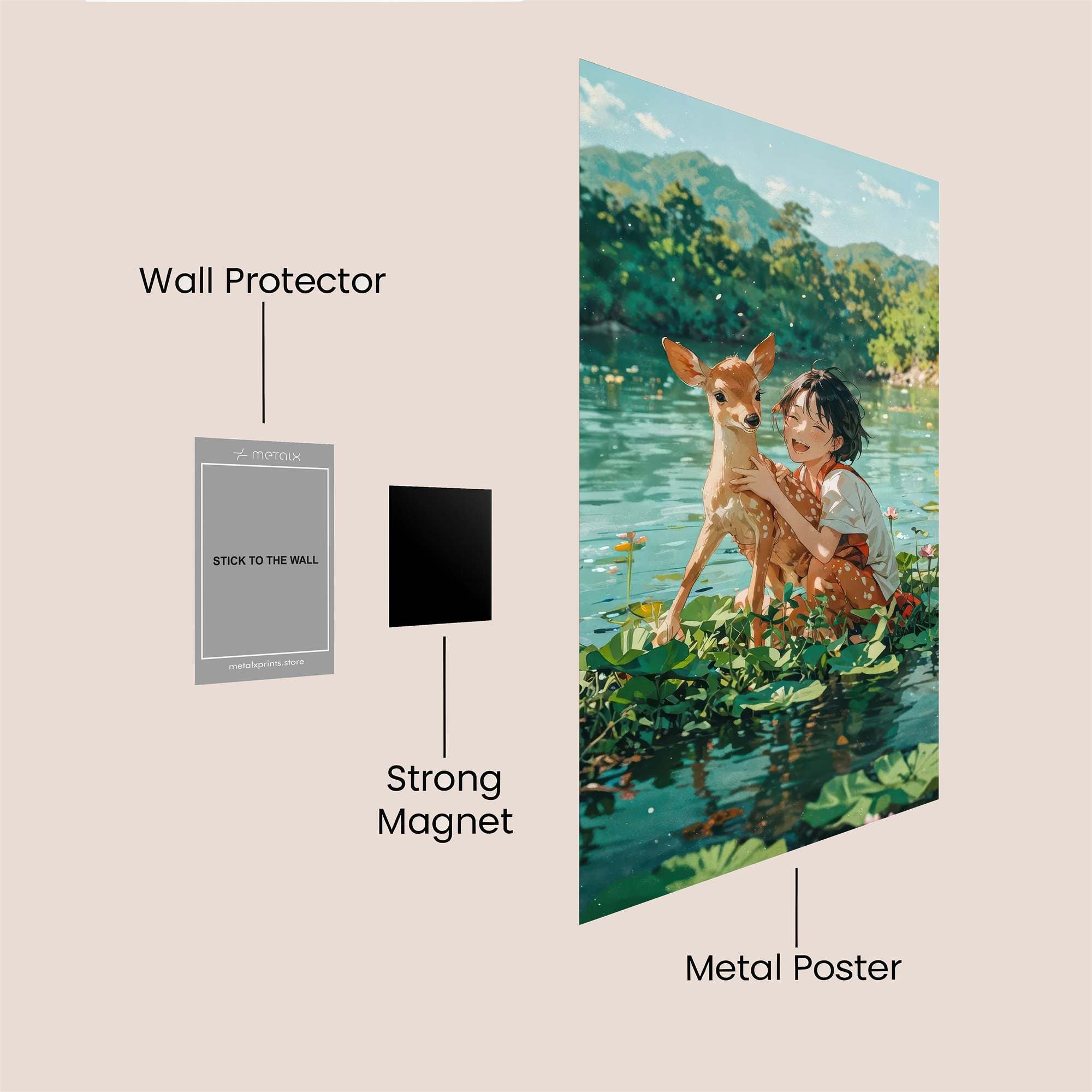 Fawn Serenity Safe Wall Magnetic / M