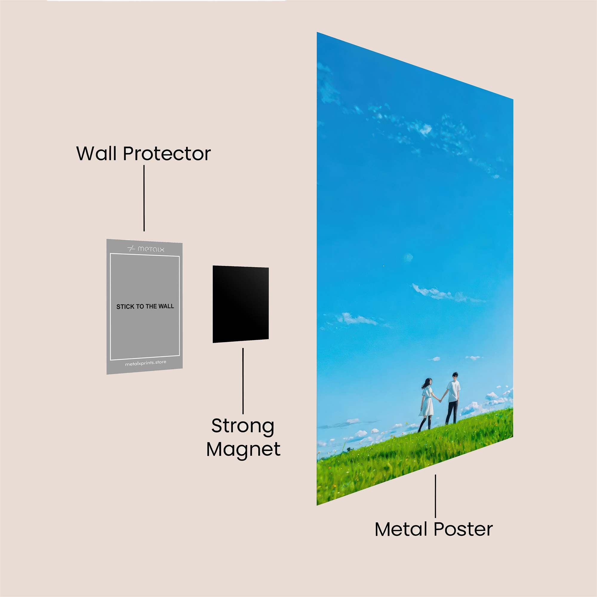 Couple Serenity Safe Wall Magnetic / M