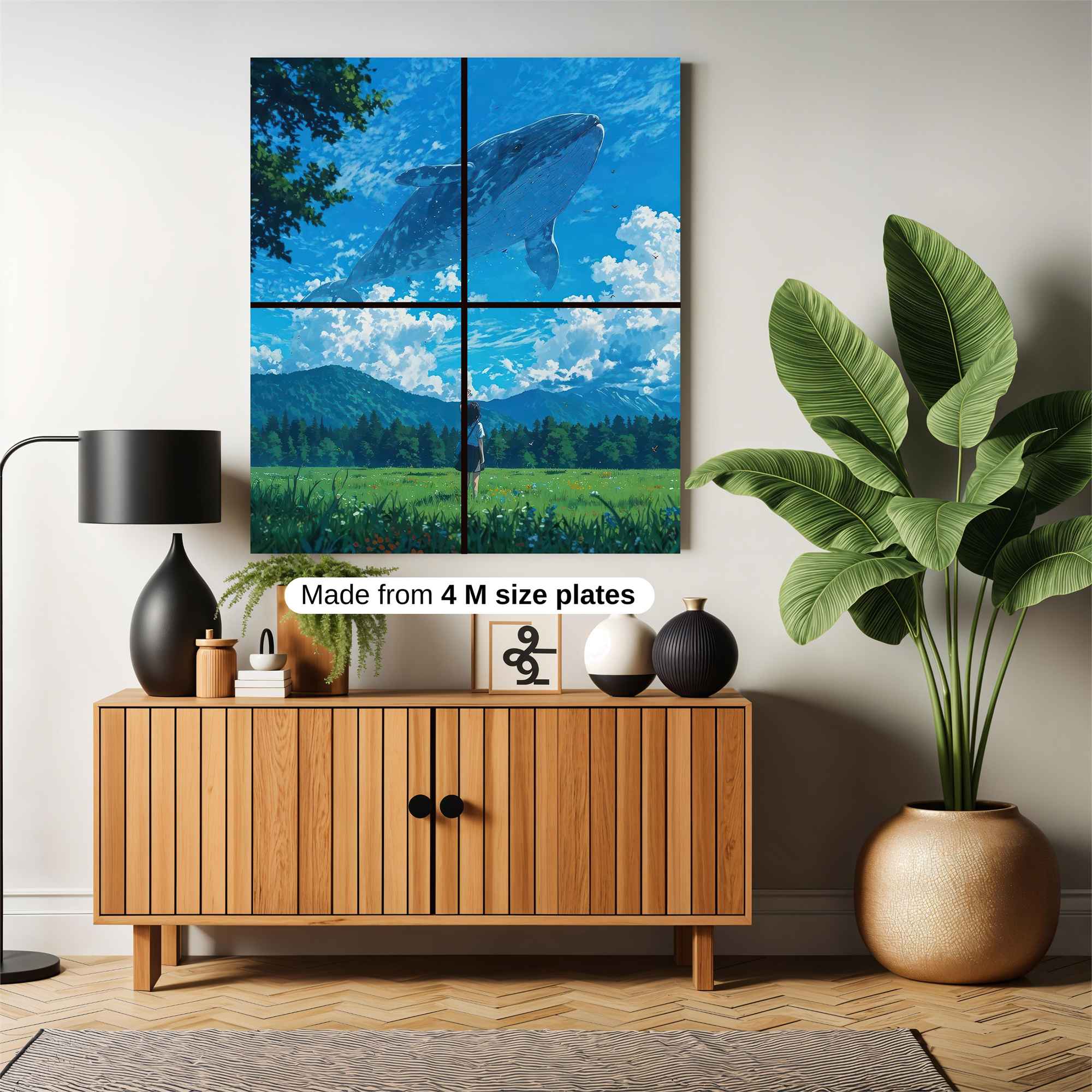 Whale Dream Safe Wall Magnetic / M