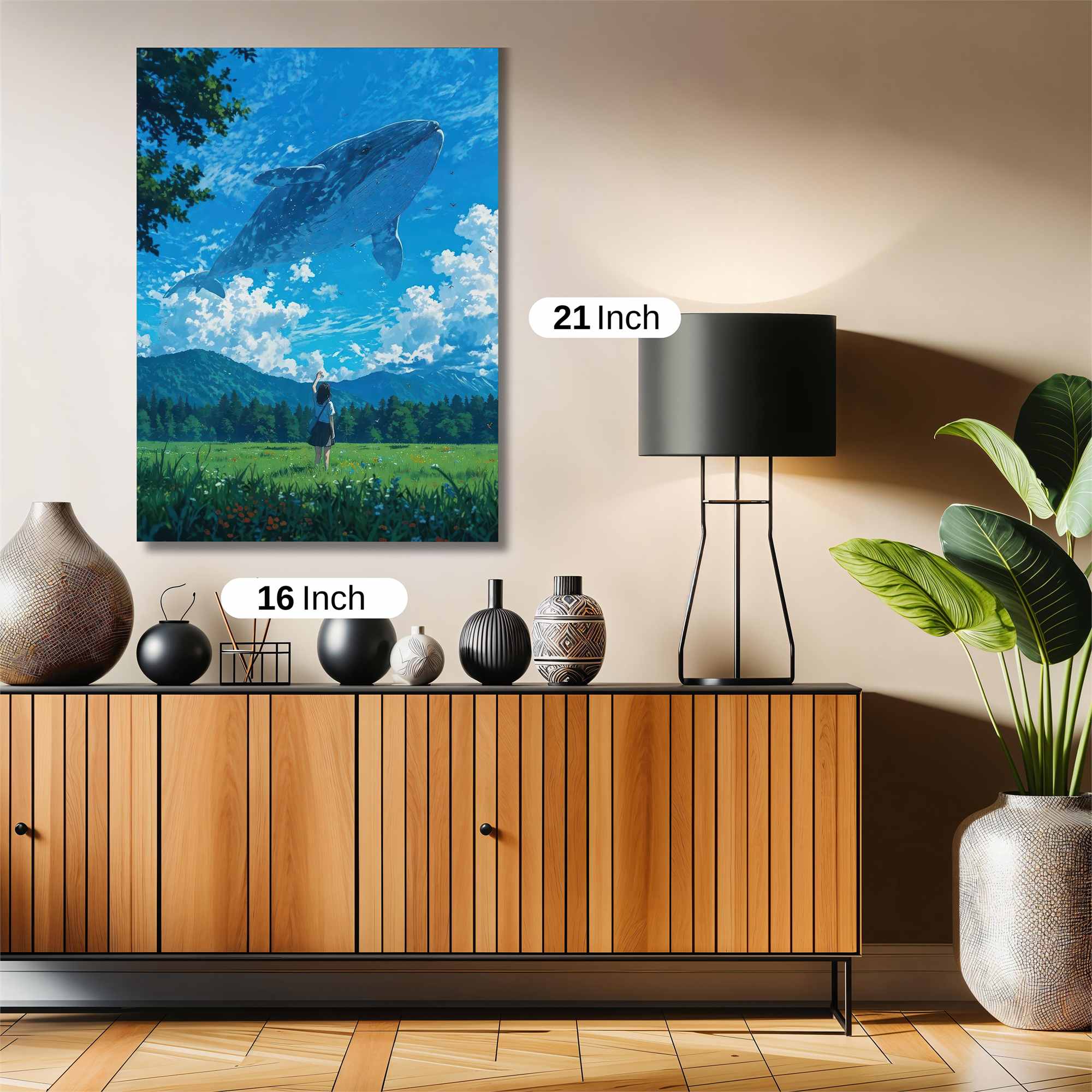 Whale Dream Safe Wall Magnetic / M