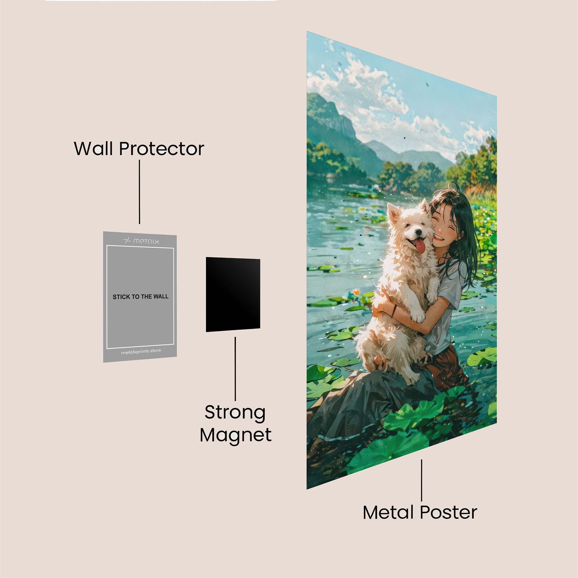 Puppy Bliss Safe Wall Magnetic / M