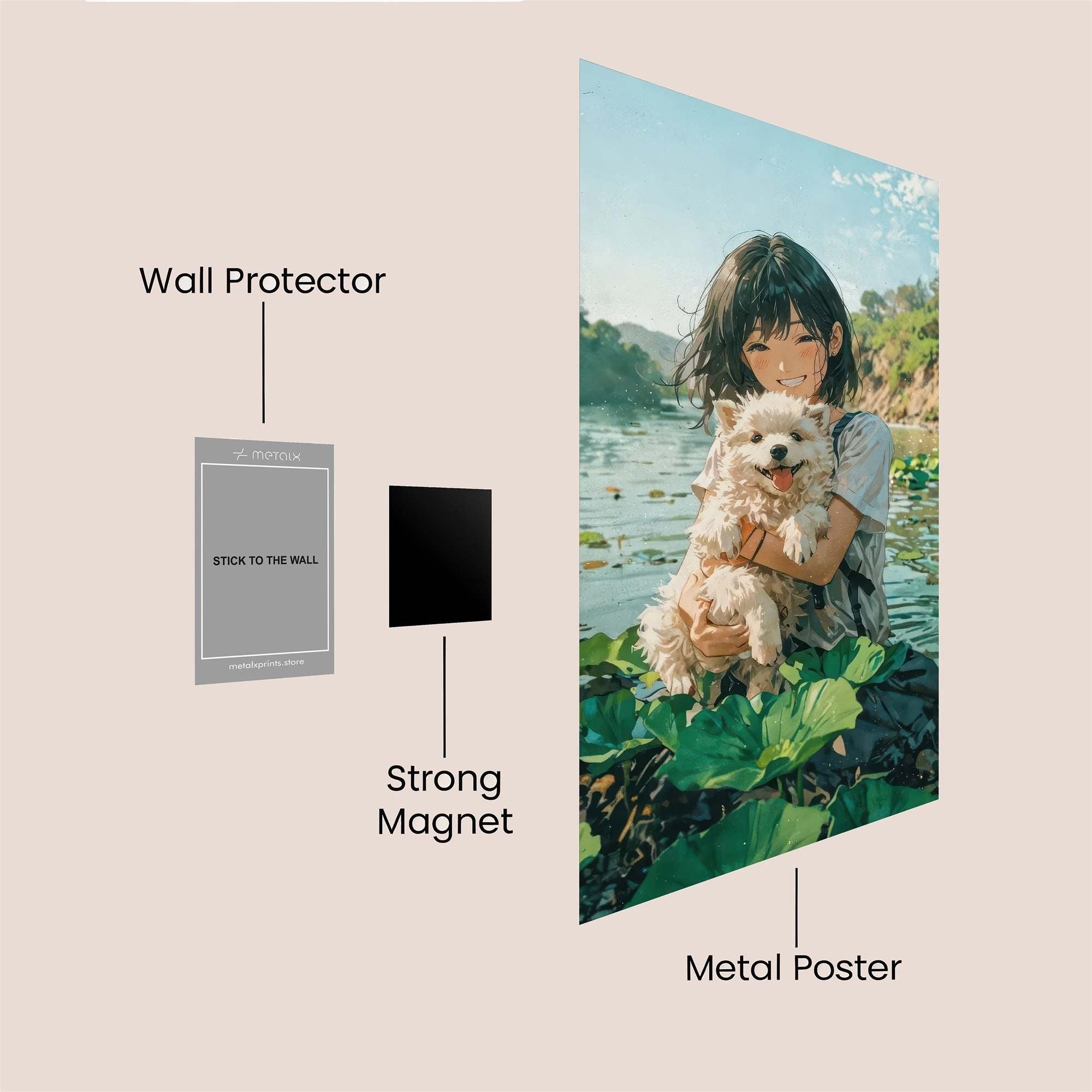 Puppy Bliss Safe Wall Magnetic / M