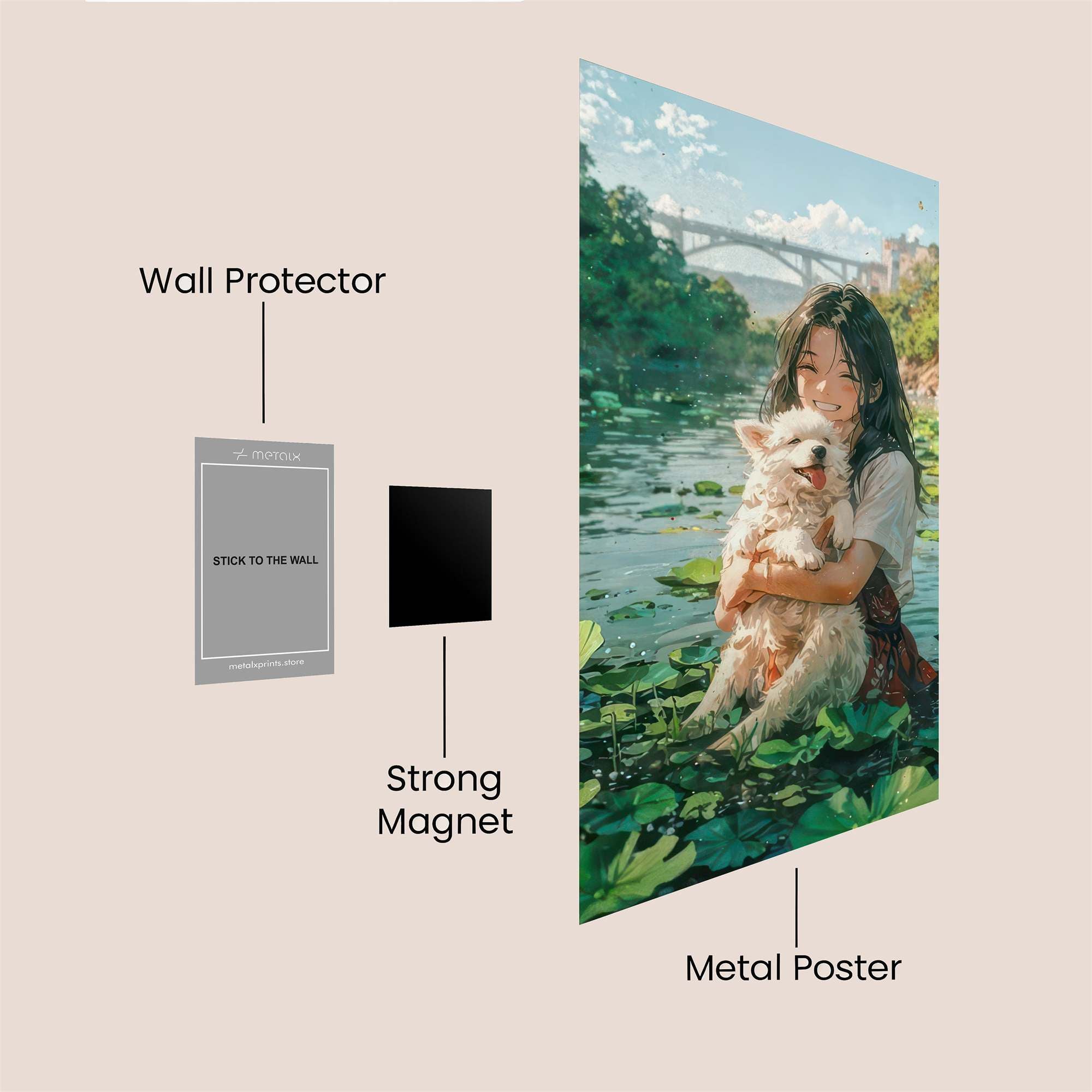 Puppy Serenity Safe Wall Magnetic / M