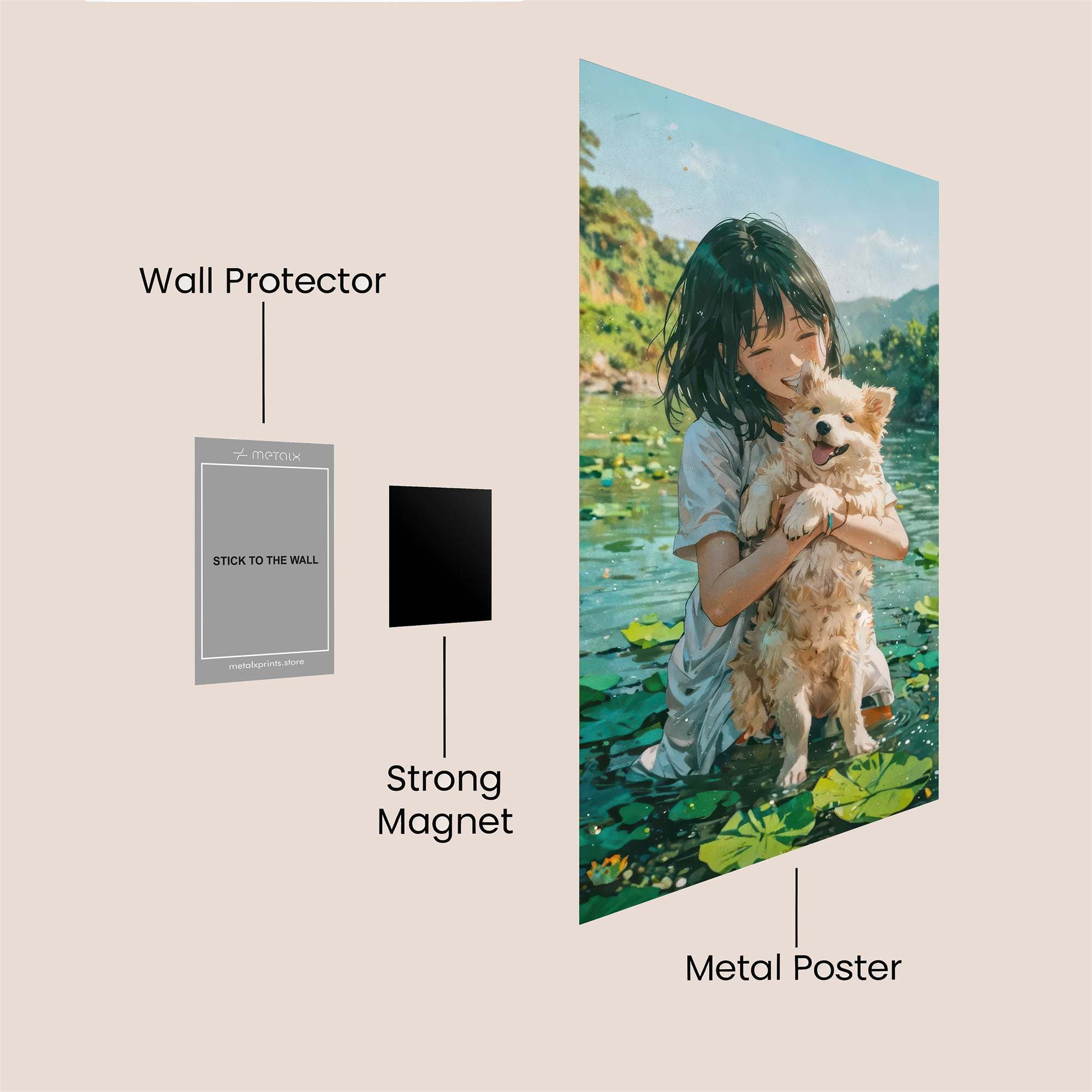 Puppy Bliss Safe Wall Magnetic / M