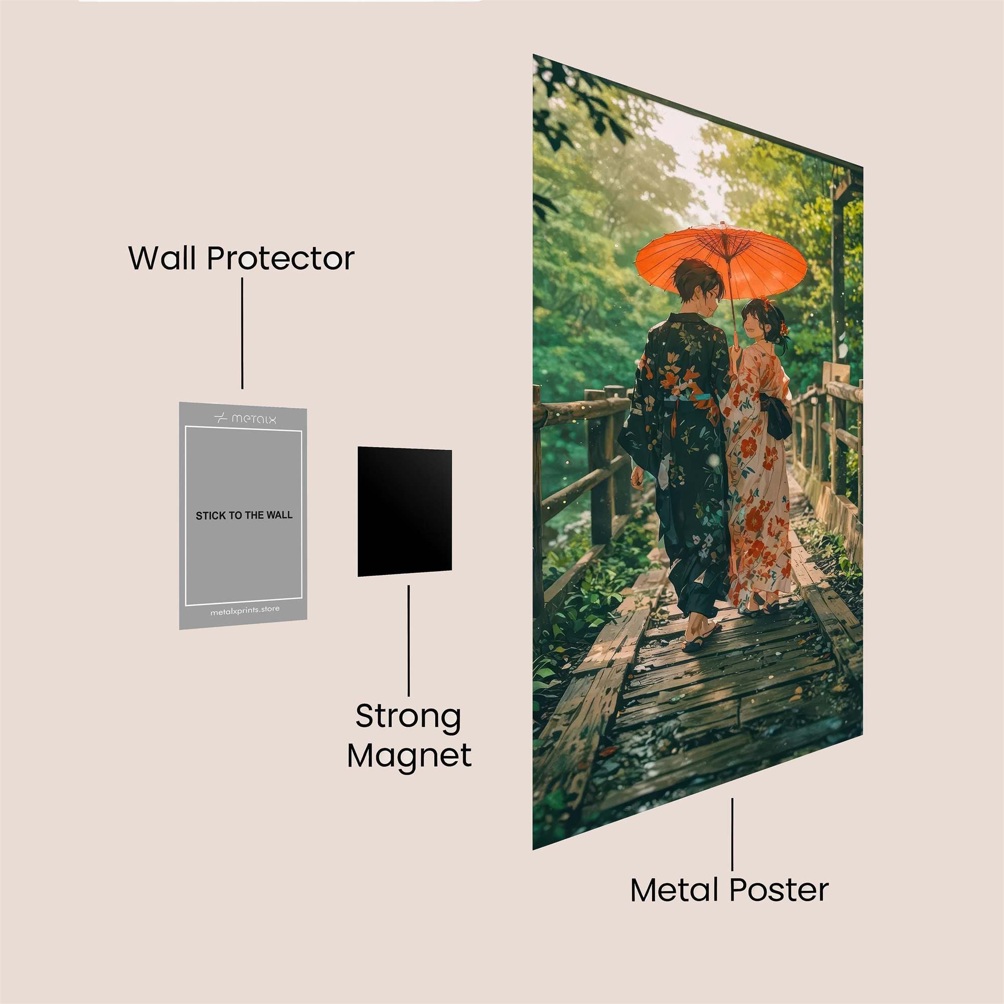 Kimono Serenity Safe Wall Magnetic / M