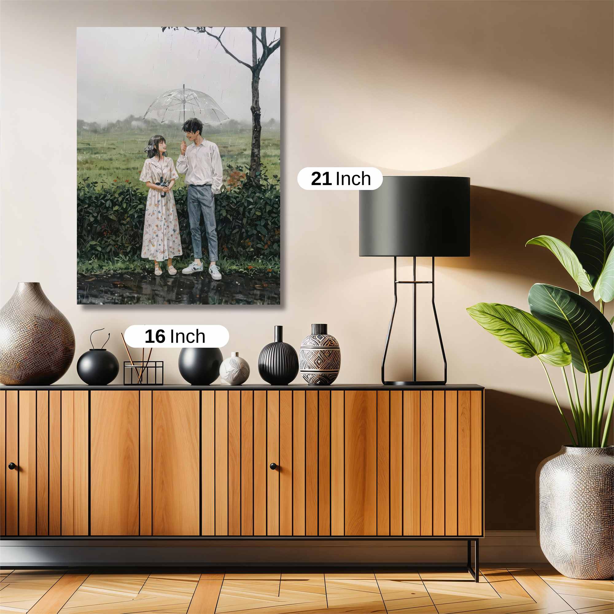 Rainy Romance Safe Wall Magnetic / M