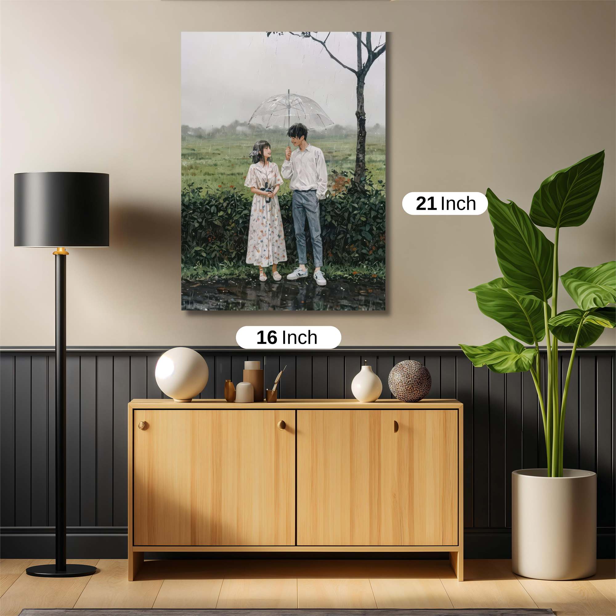 Rainy Romance Safe Wall Magnetic / M