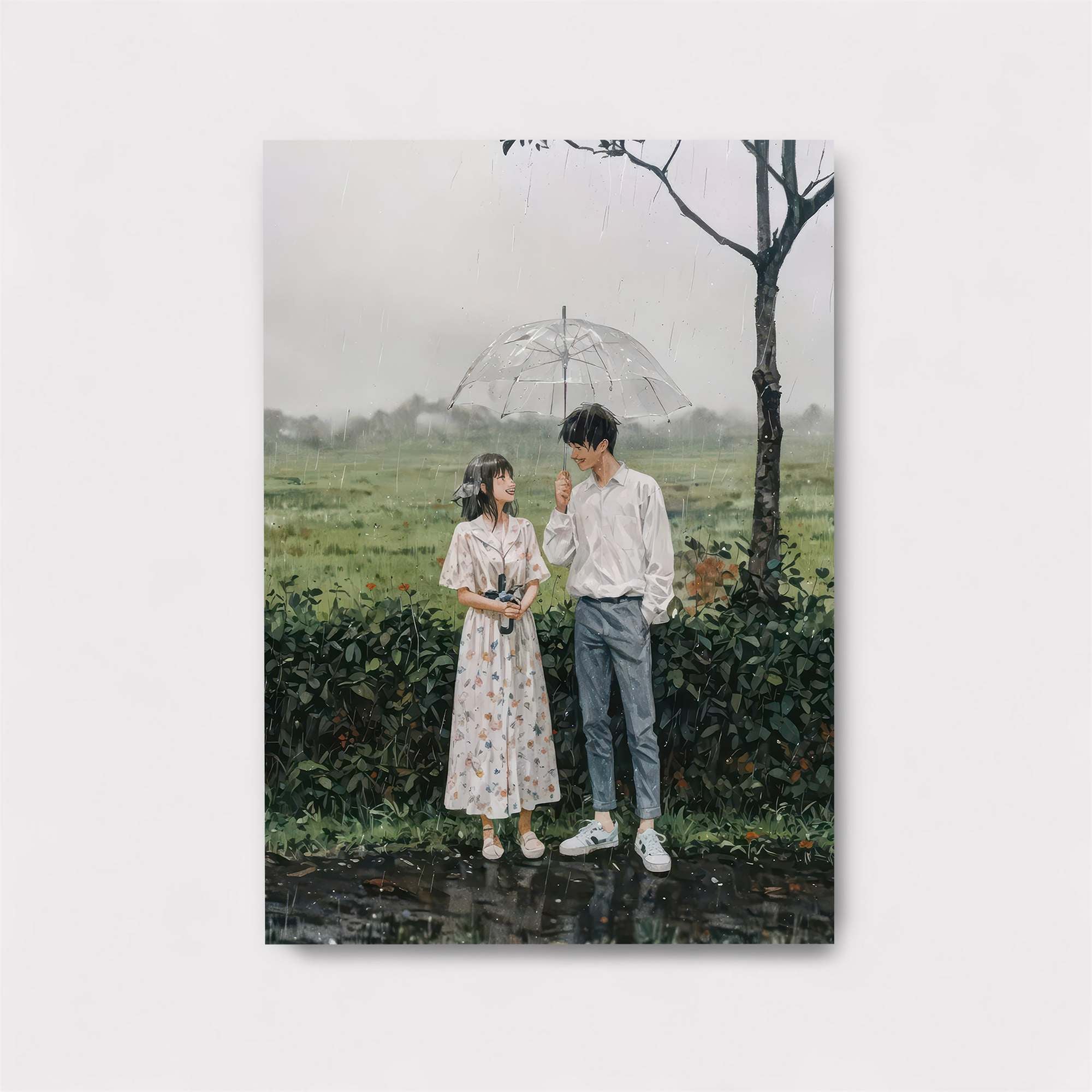 Rainy Romance Safe Wall Magnetic / M