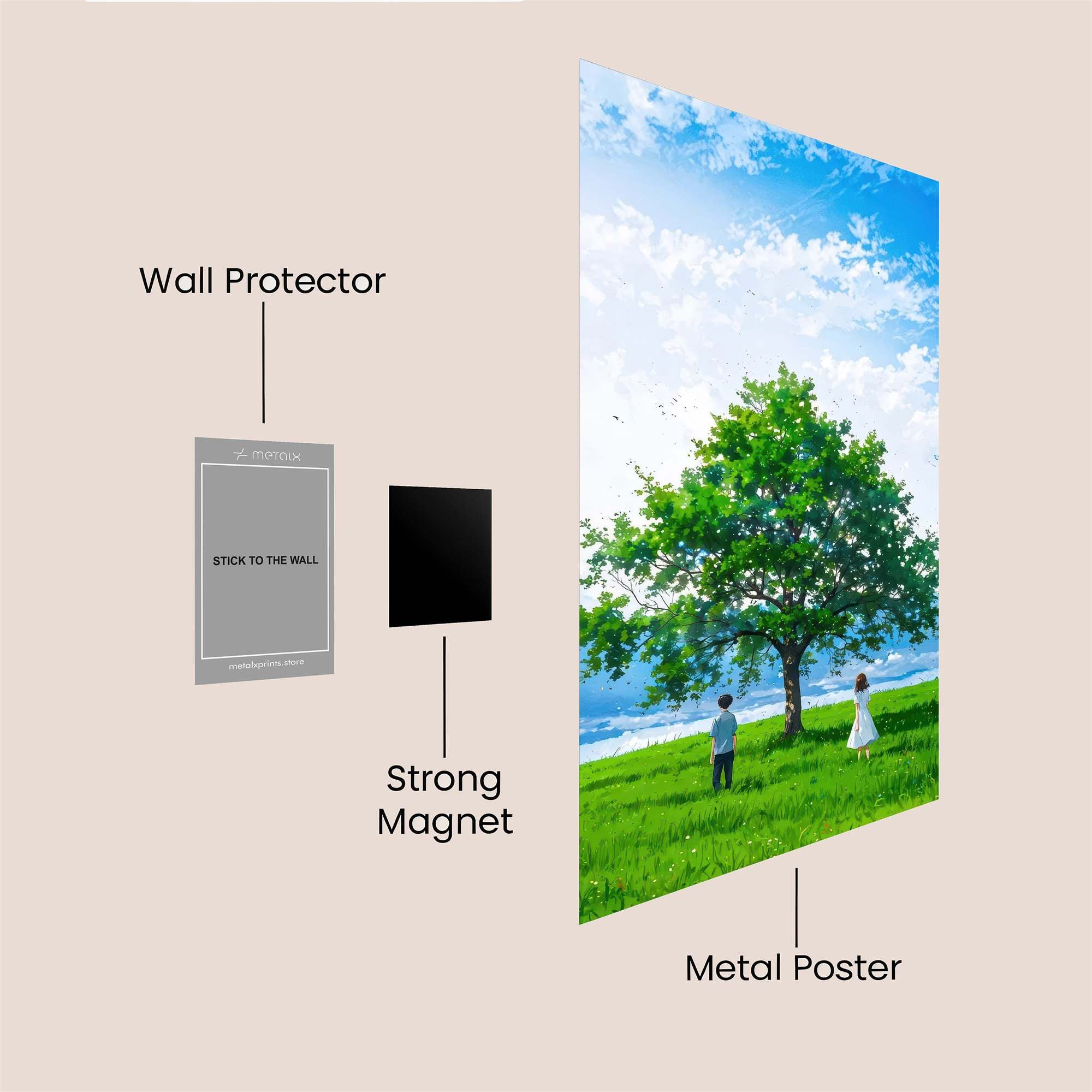 Tree Serenity Safe Wall Magnetic / M
