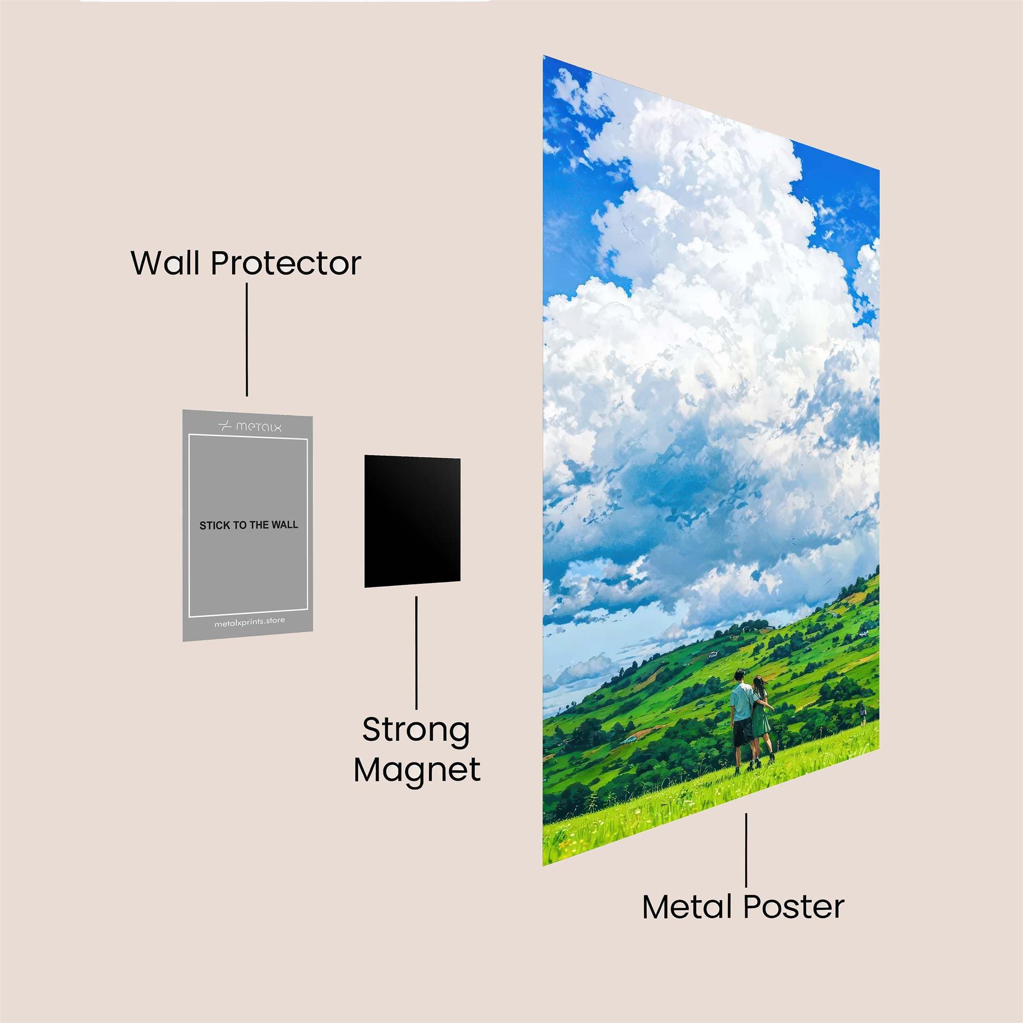 Skyward Serenity Safe Wall Magnetic / M