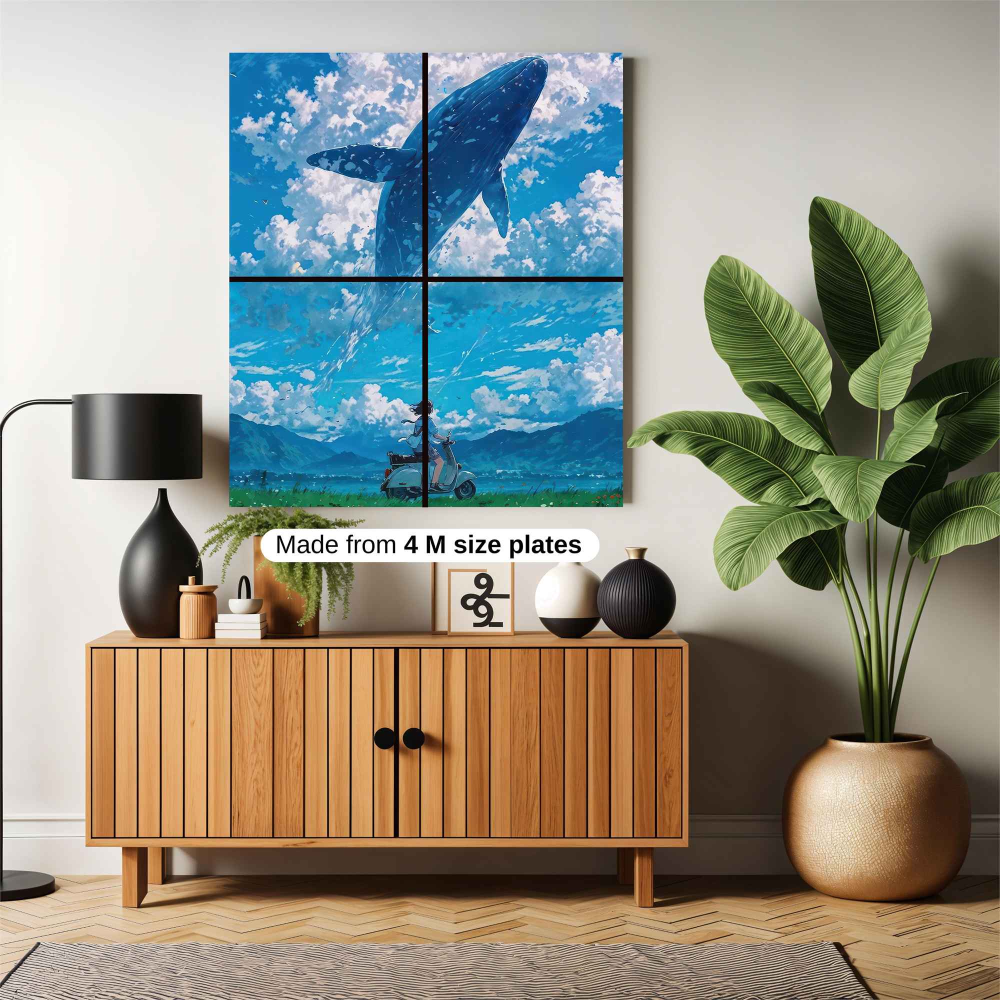 Whale Dream Safe Wall Magnetic / M